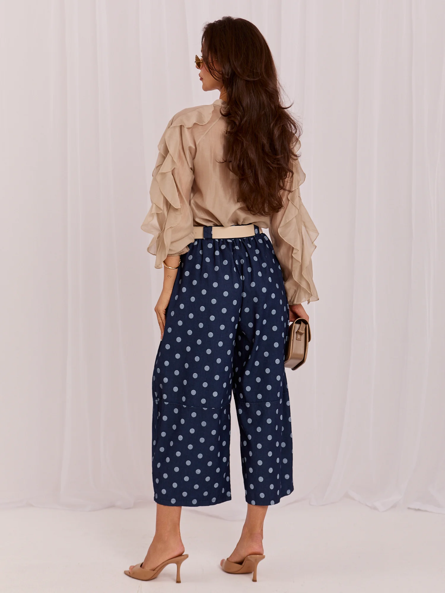 Pantaloni Dama 7/8, Buline, Maya, Bleumarin - imagine 4