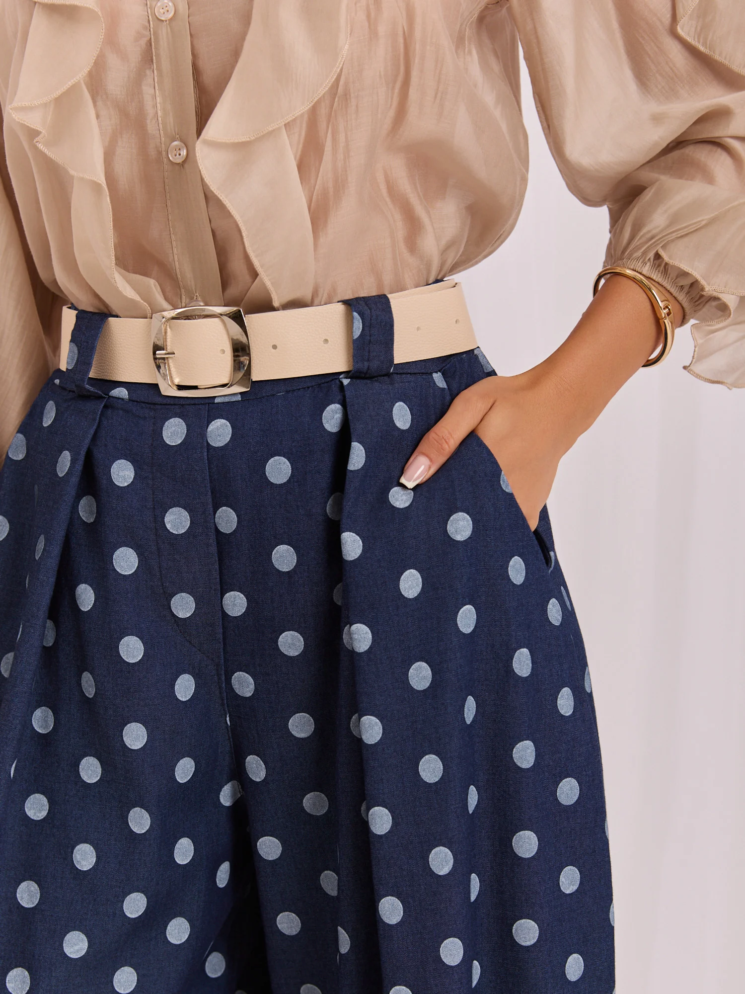 Pantaloni Dama 7/8, Buline, Maya, Bleumarin - imagine 2