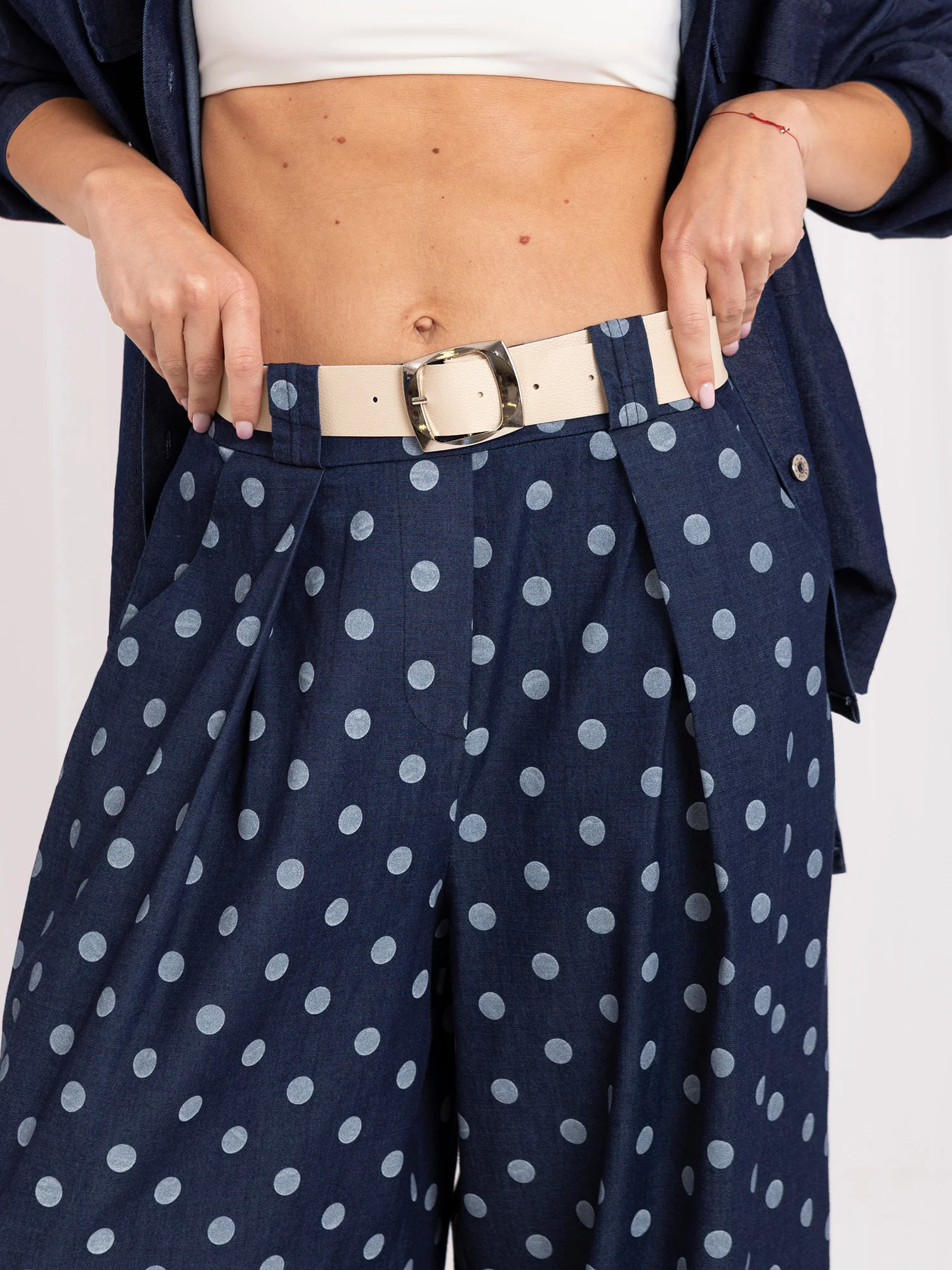 Pantaloni Dama Lunga, Buline, Maya, Bleumarin - imagine 2