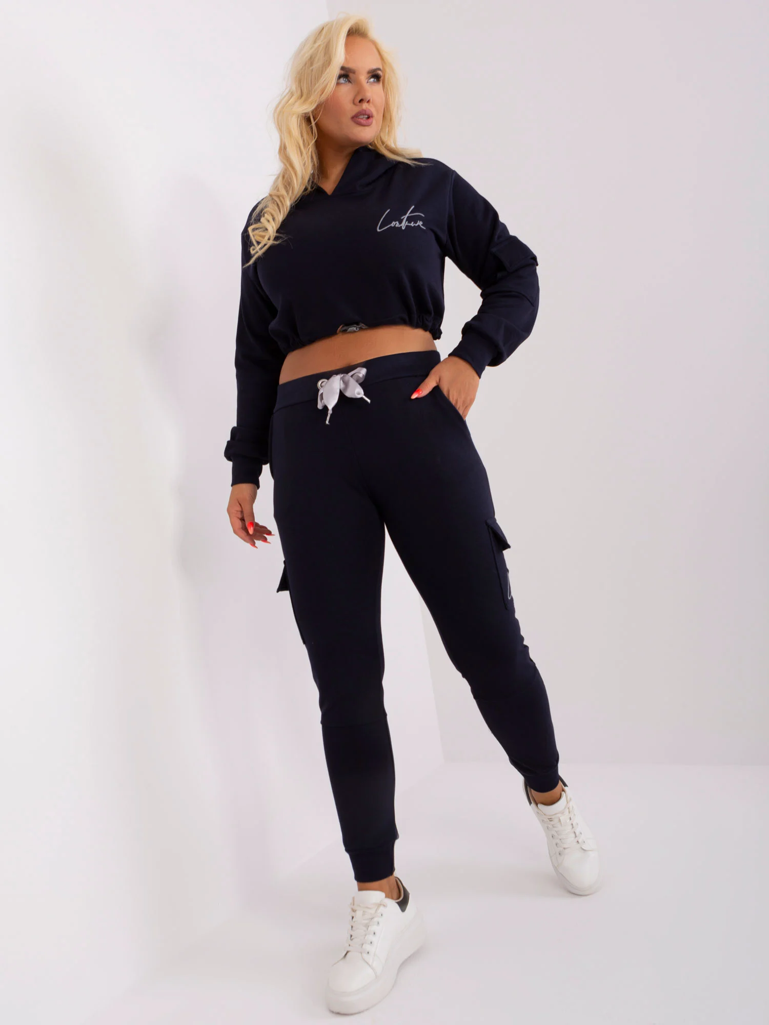 Compleu Dama Maneca lunga, Sport, Lily Rose, Bleumarin Casual - Image 5
