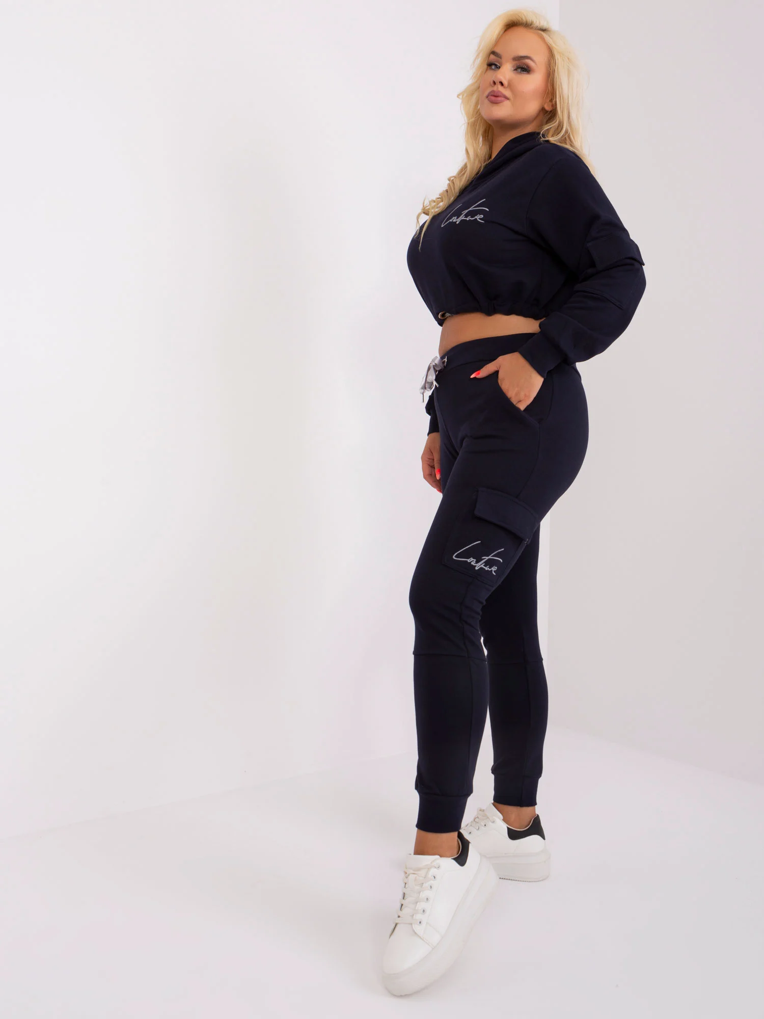 Compleu Dama Maneca lunga, Sport, Lily Rose, Bleumarin Casual - Image 4