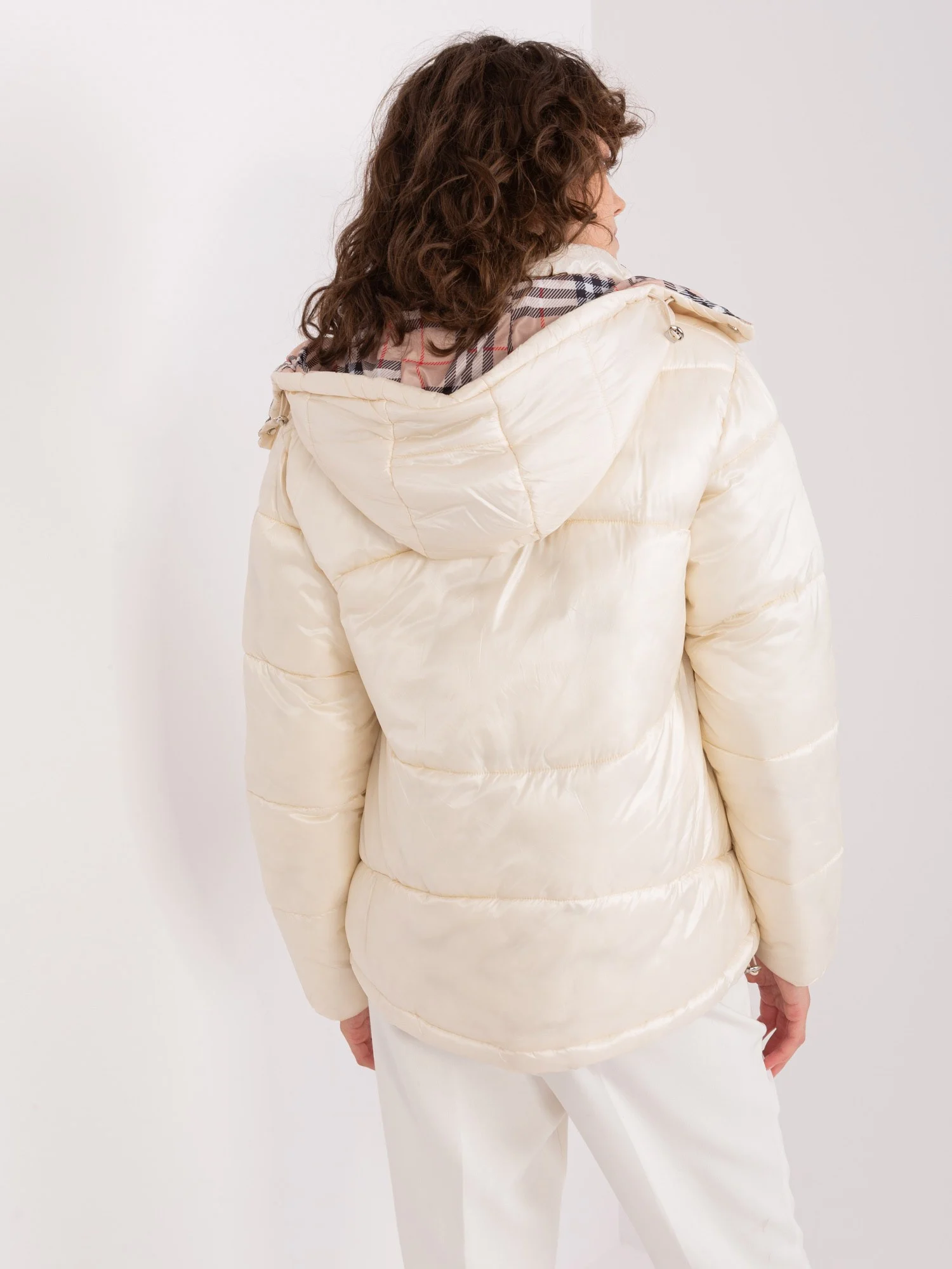 Jacheta Dama Maneca lunga, Carouri, Trendy. ING, Bej Eleganta Office - imagine 4