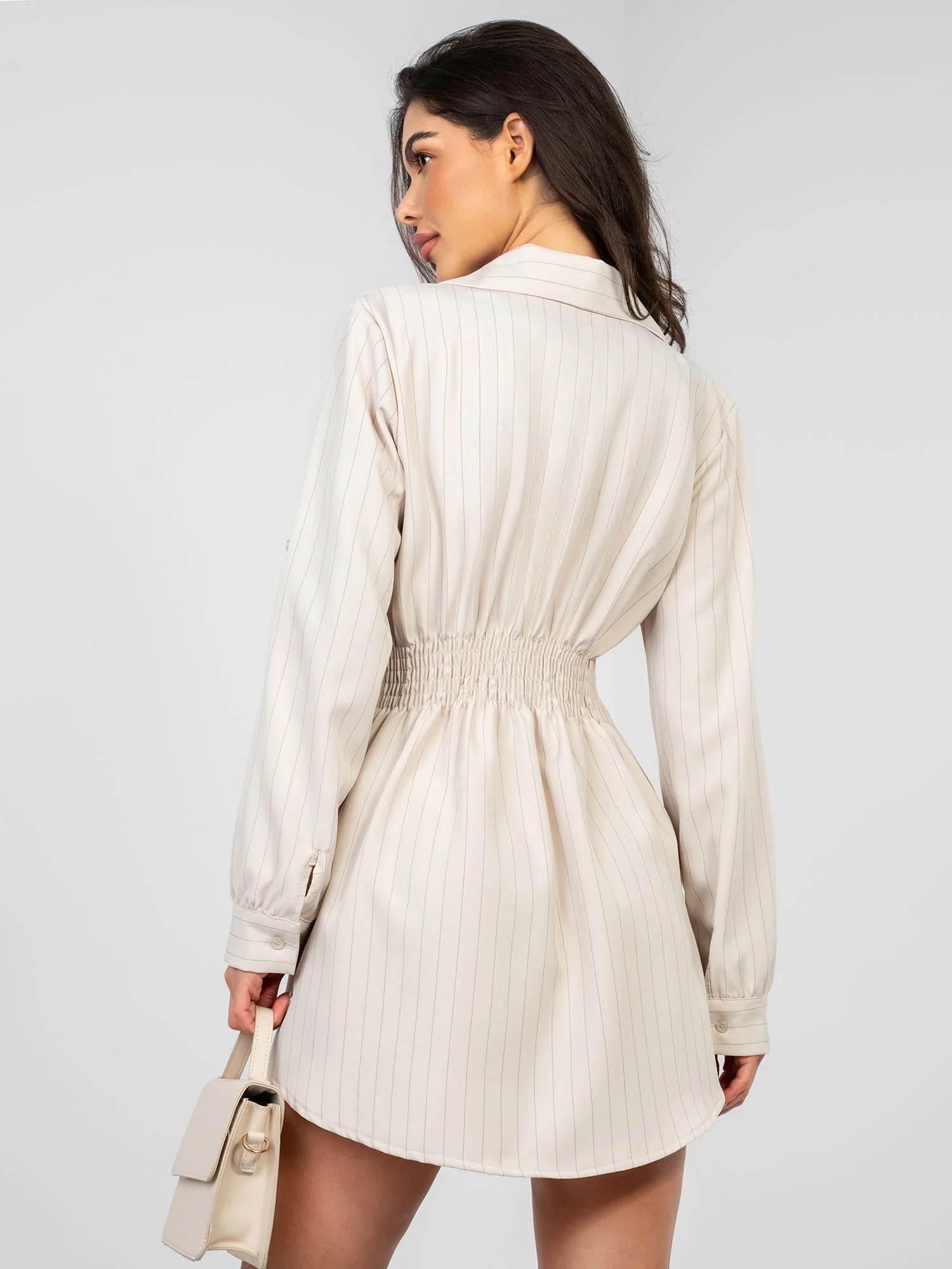 Rochie Dama Maxi, Dungi, RUE PARIS, Bej de Petrecere - Image 4