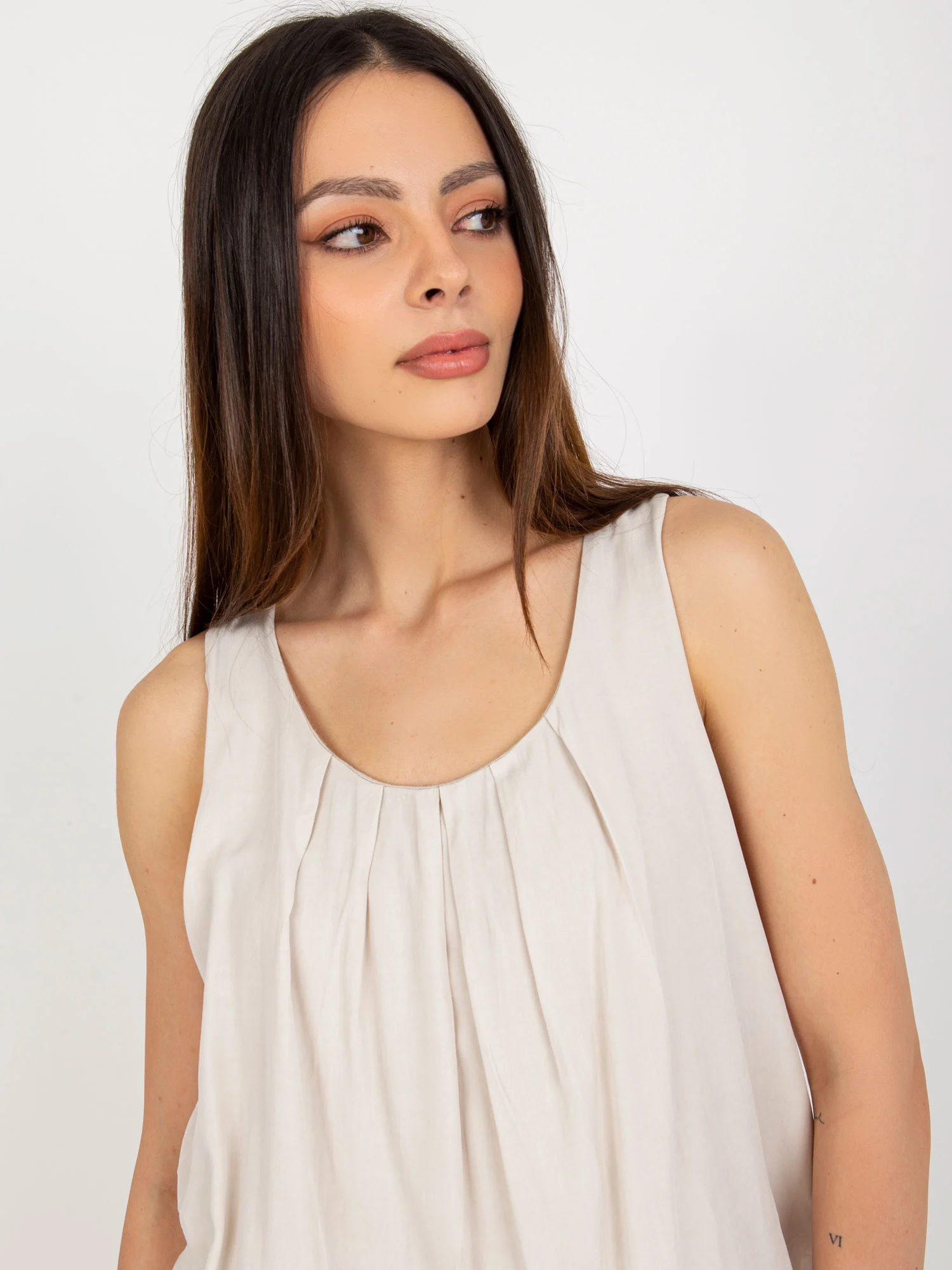 Rochie Dama Mini, Lejera, Och Bella, Bej de Vara - imagine 4