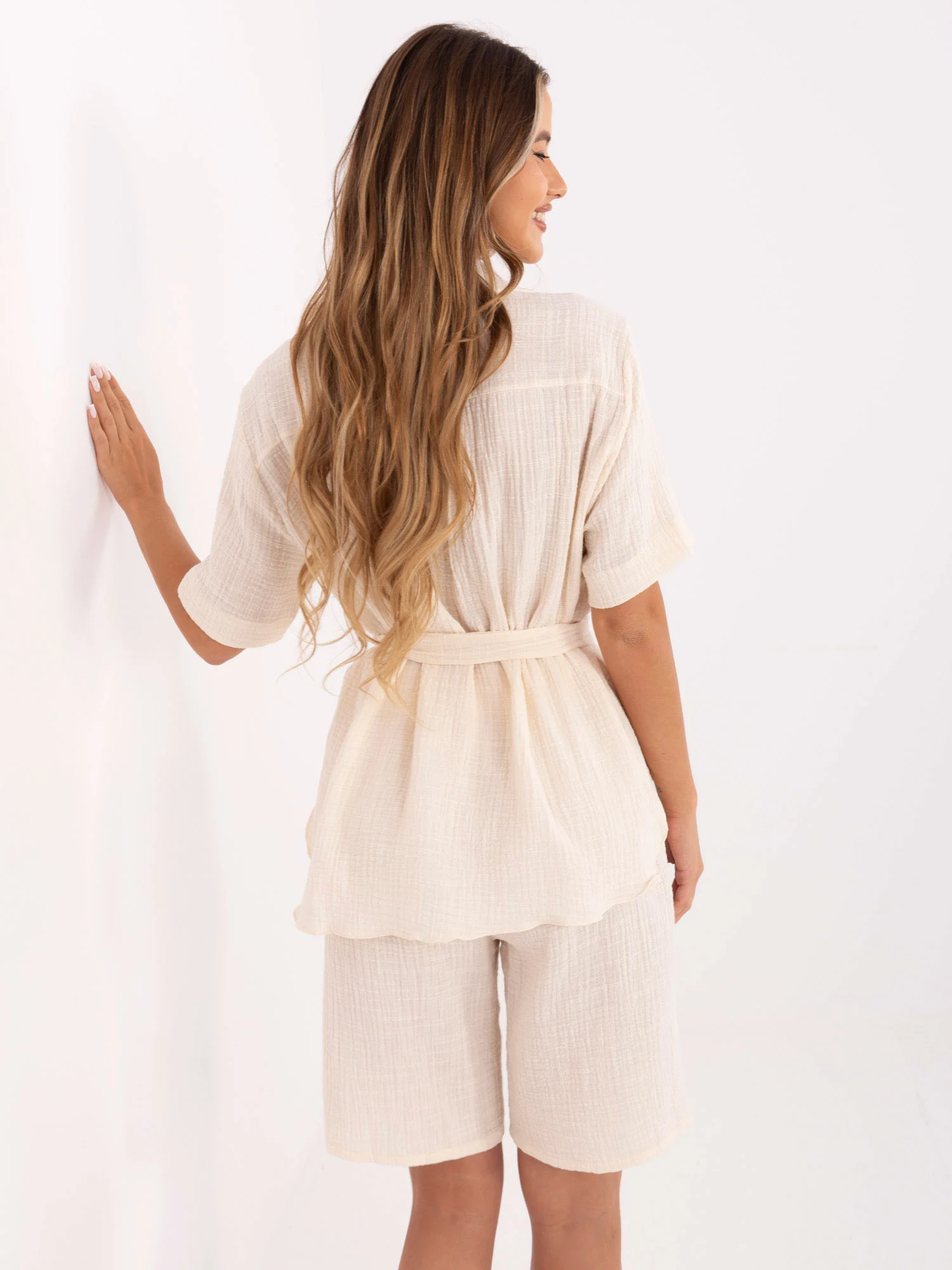 Compleu Dama Mini, Dreapta, LAKERTA, Bej Casual - imagine 4