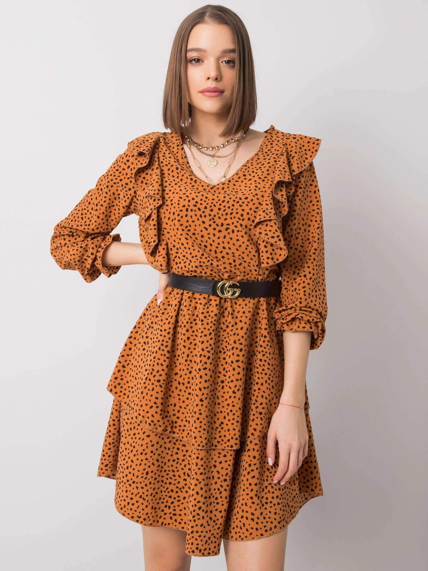 Rochie Dama Maxi, Animal print, RUE PARIS, Maro Eleganta Office - Image 5