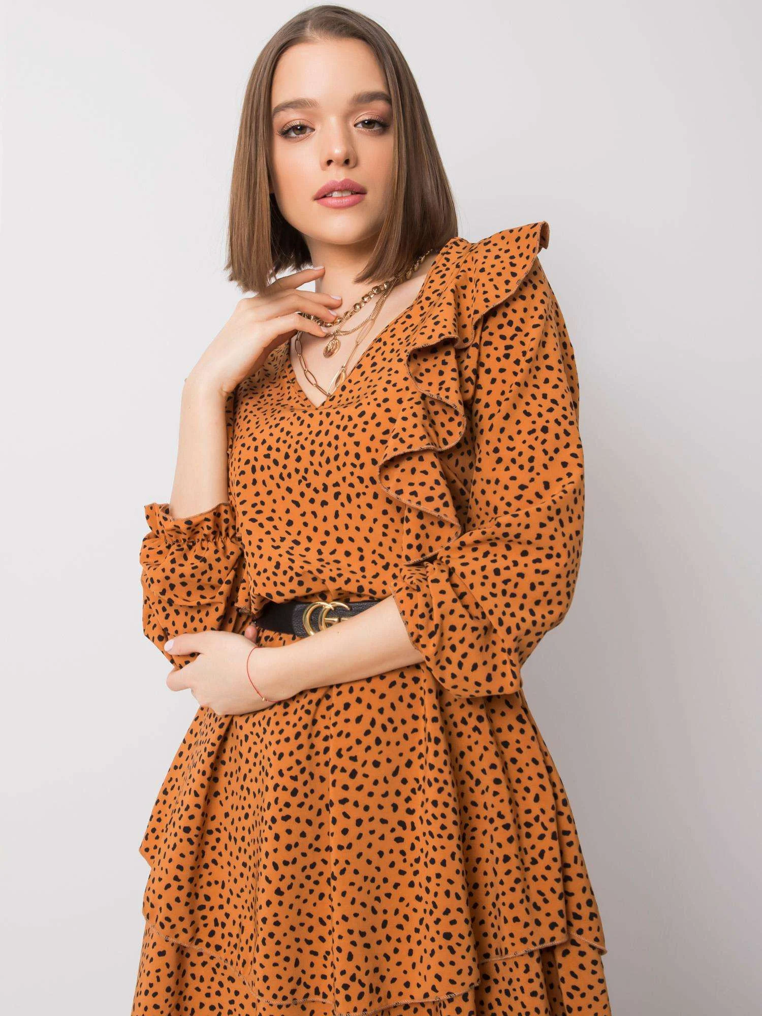 Rochie Dama Maxi, Animal print, RUE PARIS, Maro Eleganta Office - Image 3