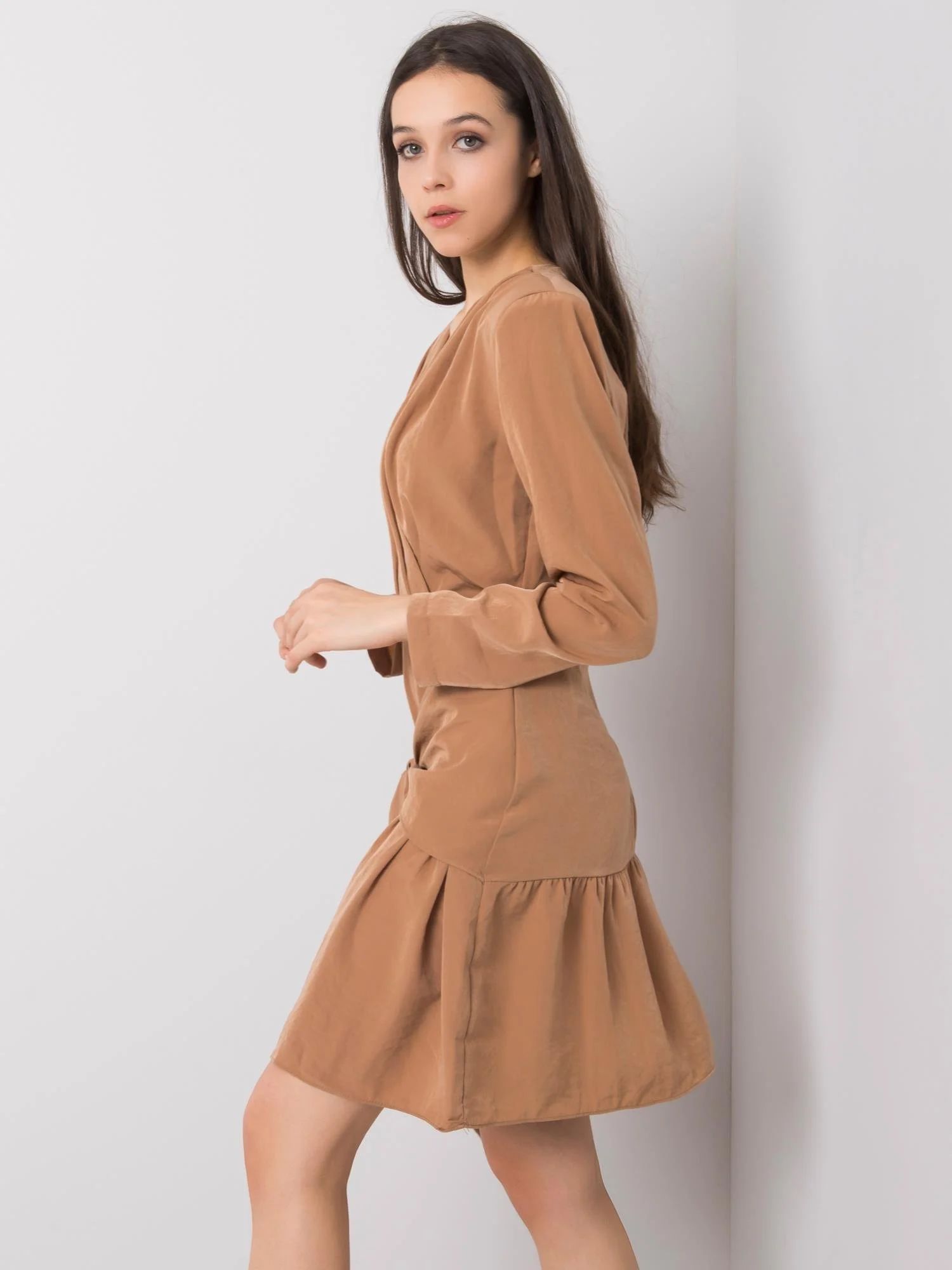 Rochie Dama Mini, Decolteu in V, RUE PARIS, Maro Eleganta Office - Image 2