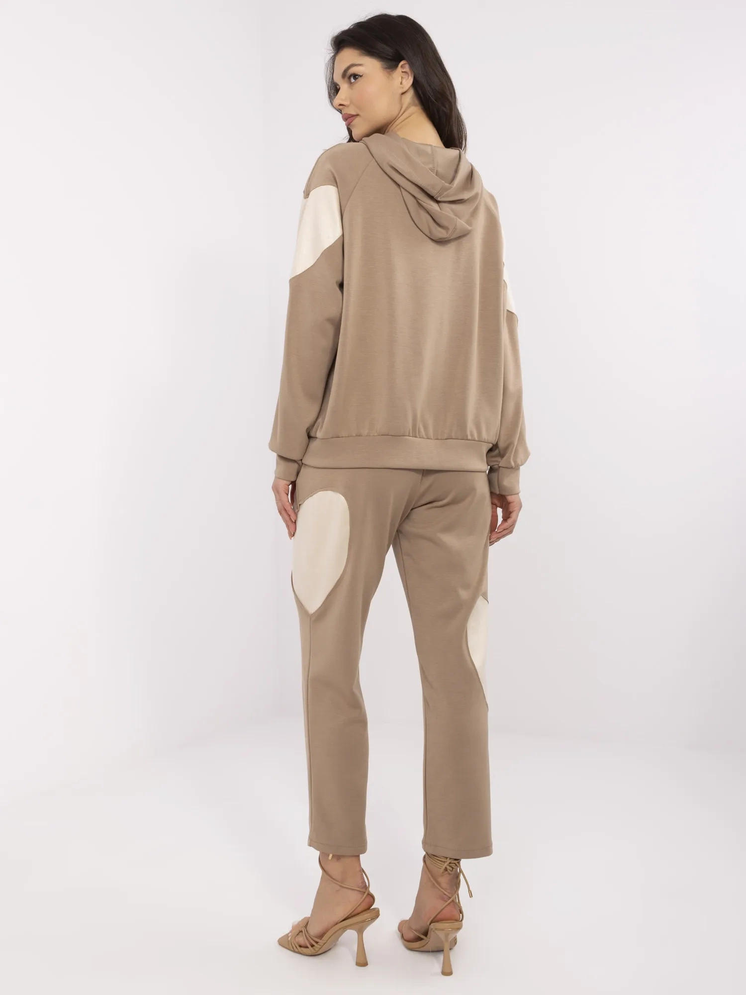 Compleu Dama Maneca lunga, Dreapta, ITALY MODA, Maro Casual - imagine 5