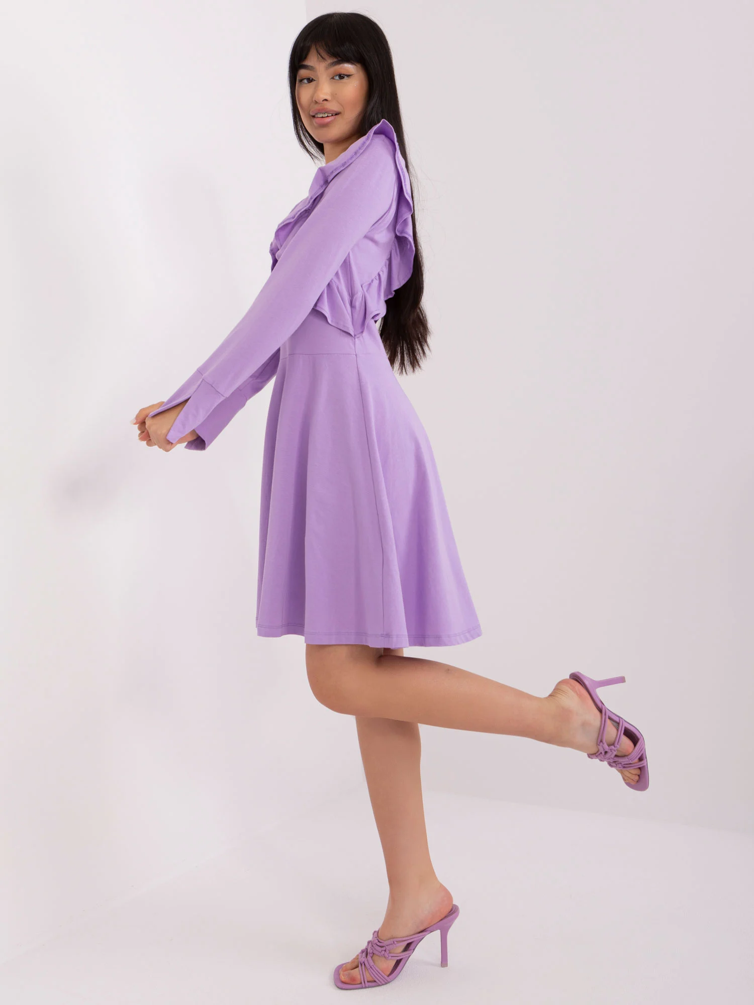 Rochie Dama Maxi, Lejera, Lily Rose, Mov - Image 4