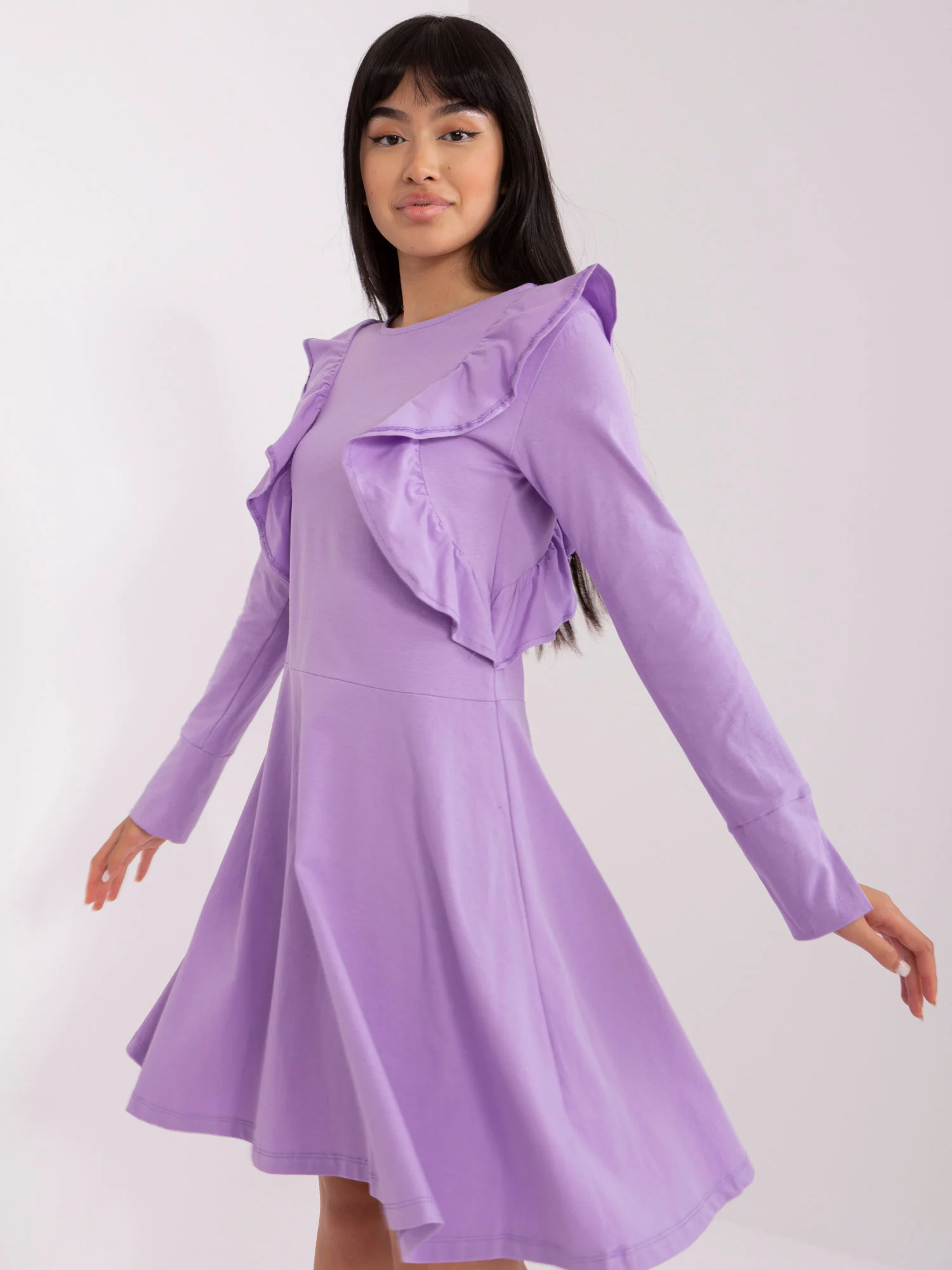 Rochie Dama Maxi, Lejera, Lily Rose, Mov - Image 2