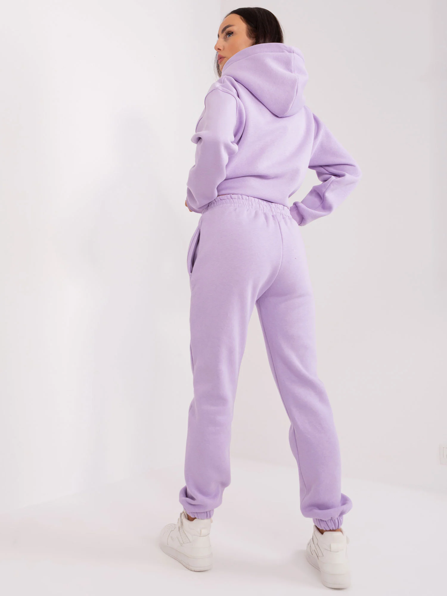 Compleu Dama Maneca lunga, Mansete elastice, ex moda, Mov Casual - imagine 6