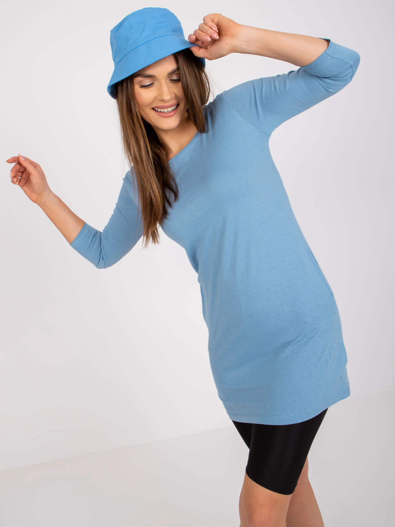 Hanorac Dama Mini, Rochie dreapta, Mayflies, Albastru Marimi Mari - imagine 2