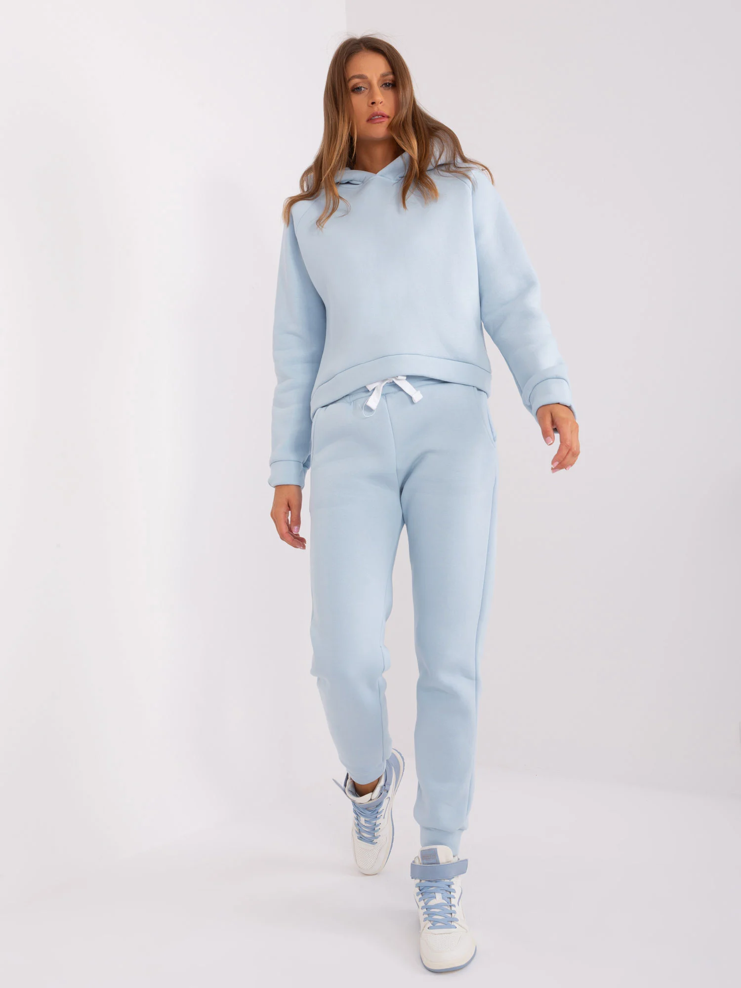 Compleu Dama Maneca lunga, Sport, Wow Donna, Albastru Casual - imagine 3