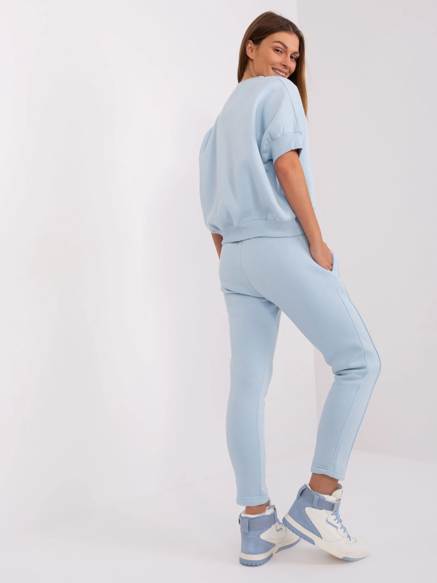 Compleu Dama Mini, Conica, Wow Donna, Albastru Casual - imagine 4
