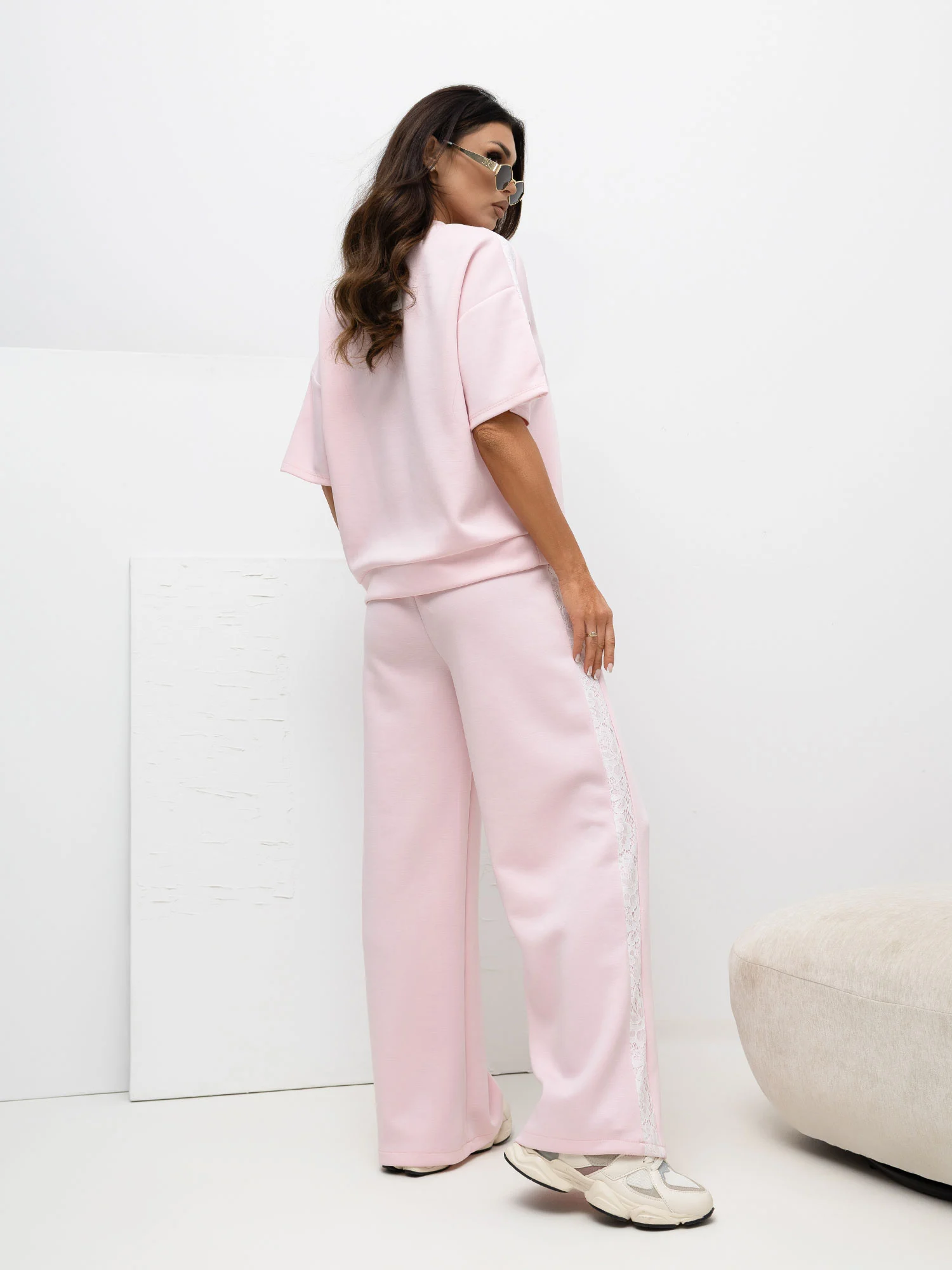 Bluza Dama Mini, Dantela, Maya, Roz Eleganta Office - imagine 4