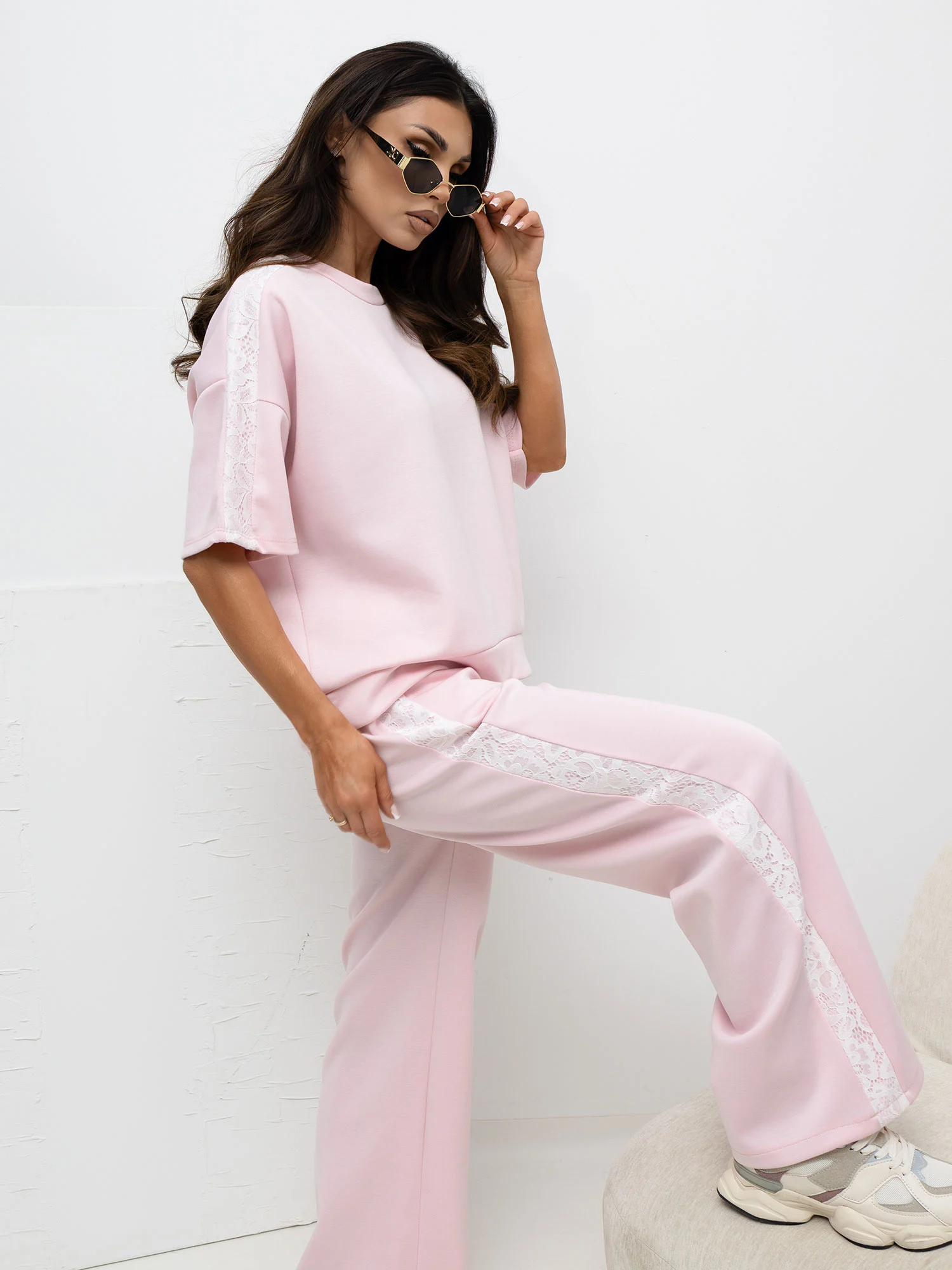 Bluza Dama Mini, Dantela, Maya, Roz Eleganta Office - imagine 5