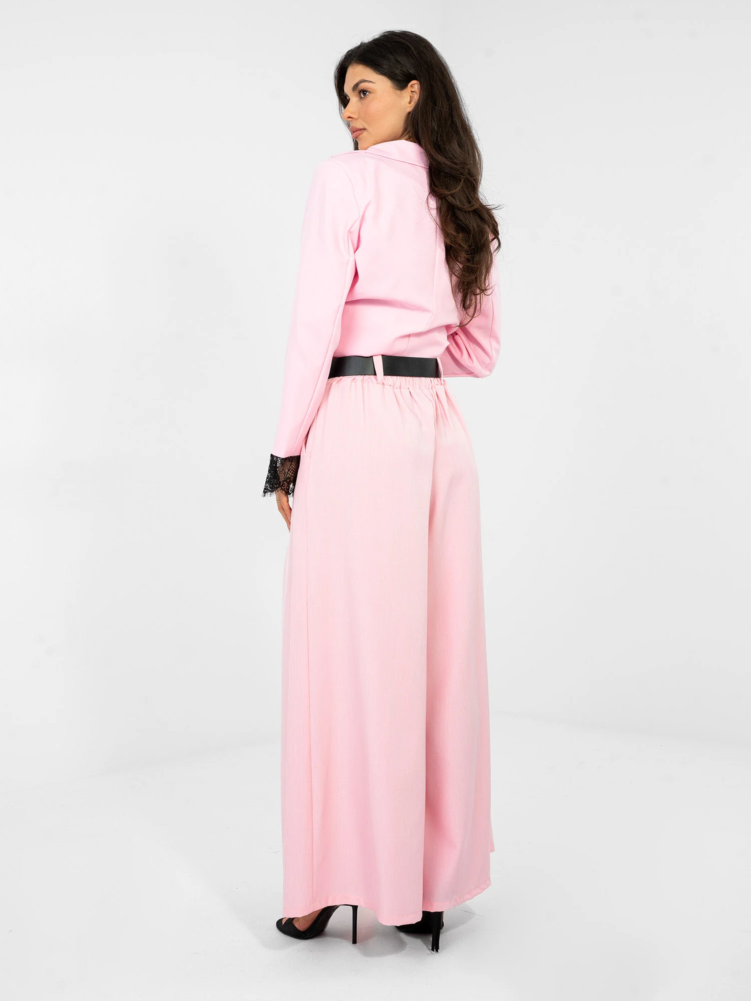 Pantaloni Dama Lunga, Elegant, RUE PARIS, Roz Eleganta Office - imagine 2