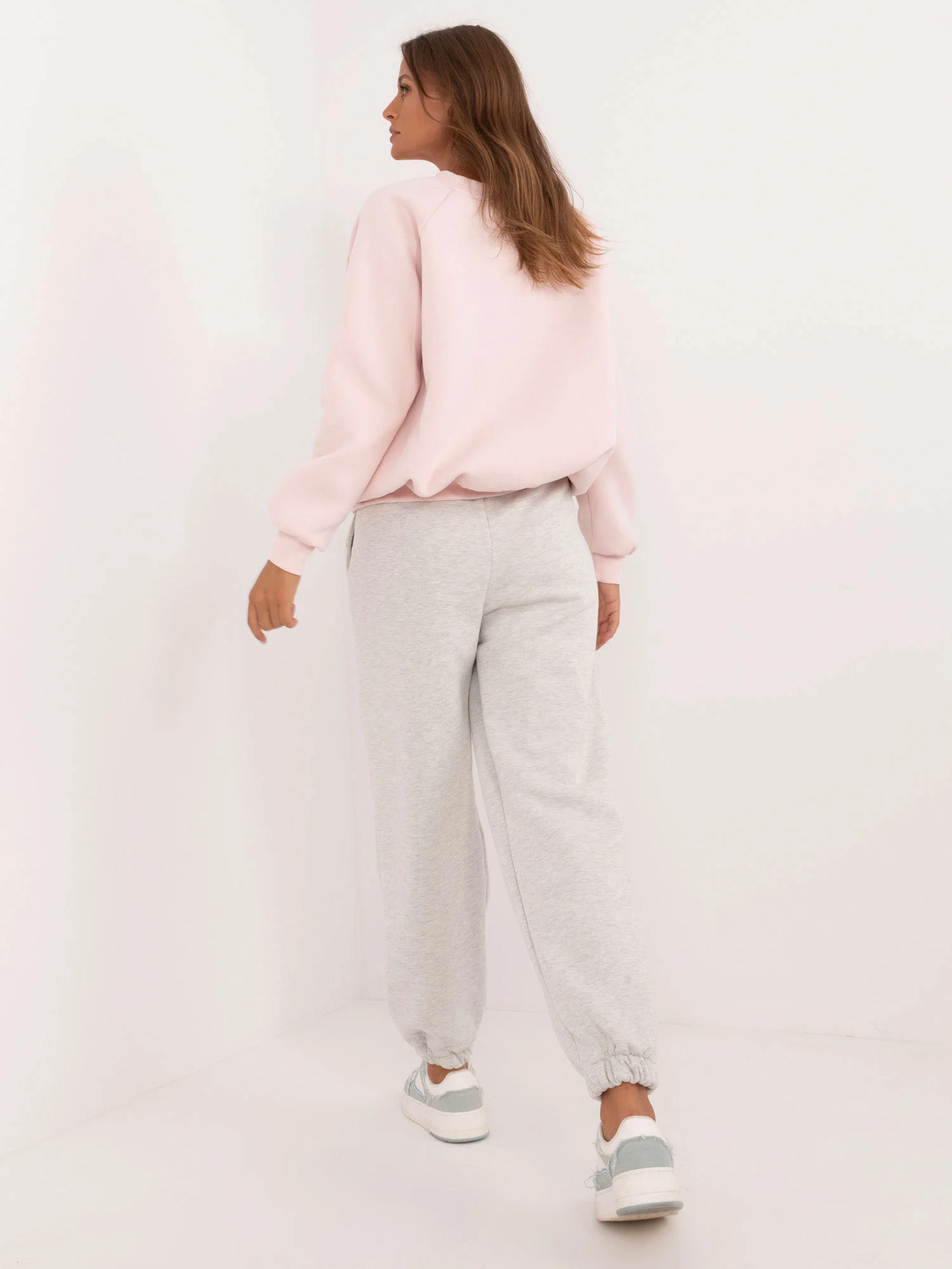 Compleu Dama Maneca lunga, Mansete elastice, My Red Lips, Roz Casual - imagine 2