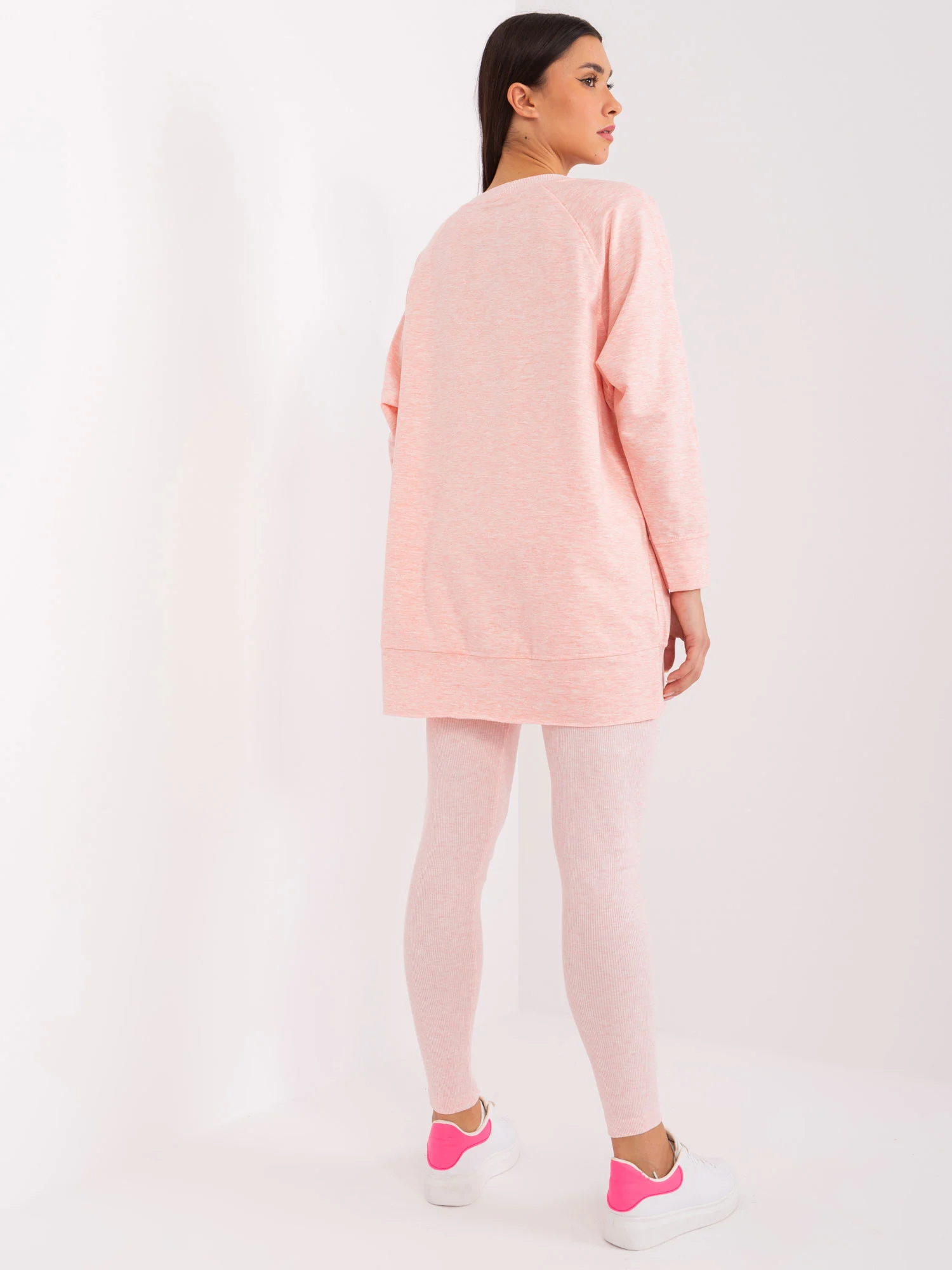Compleu Dama Dungi, Sport, My Red Lips, Roz Casual - imagine 4