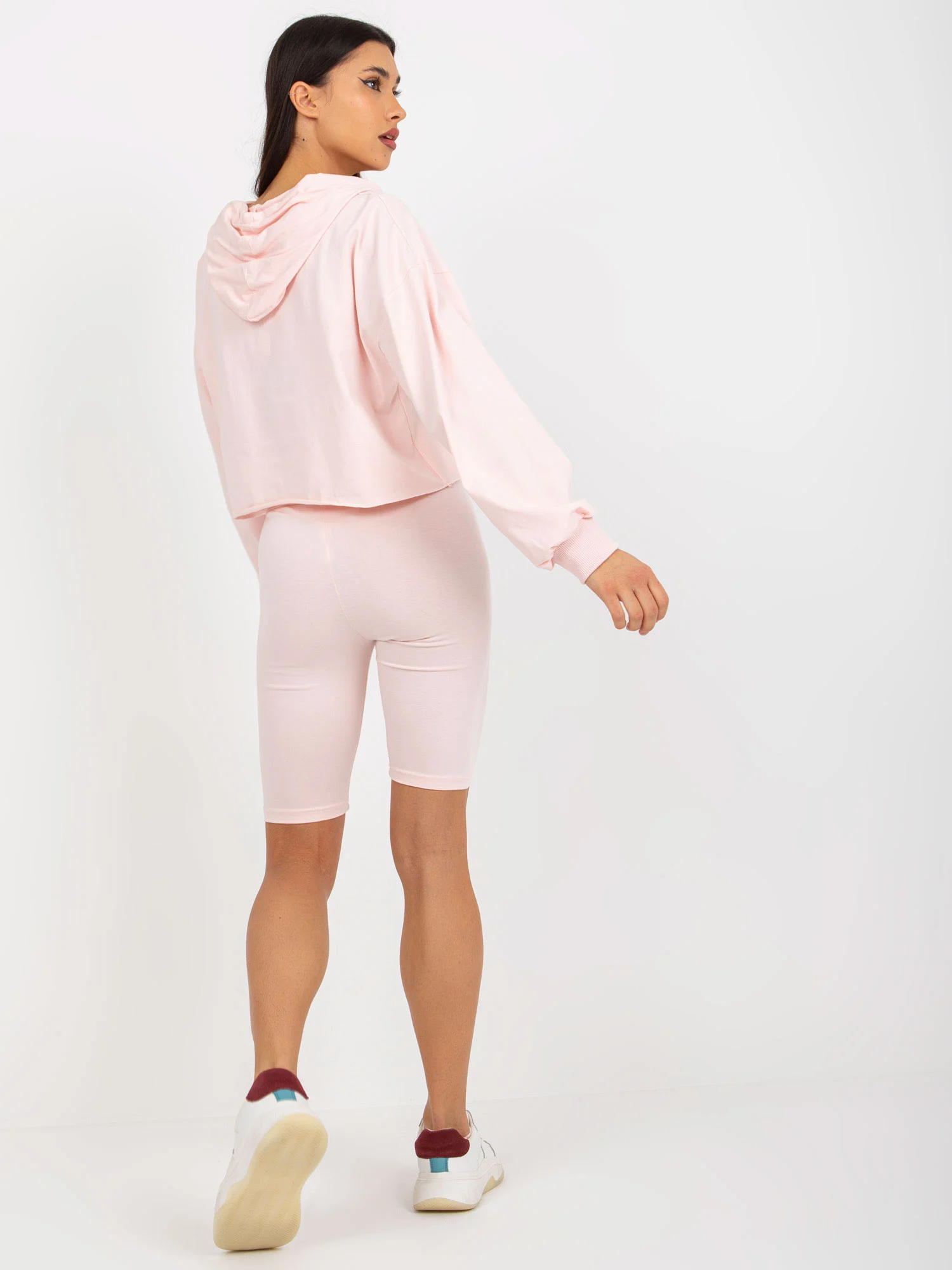 Compleu Dama Maneca lunga, Sport, ex moda, Roz Casual - imagine 3
