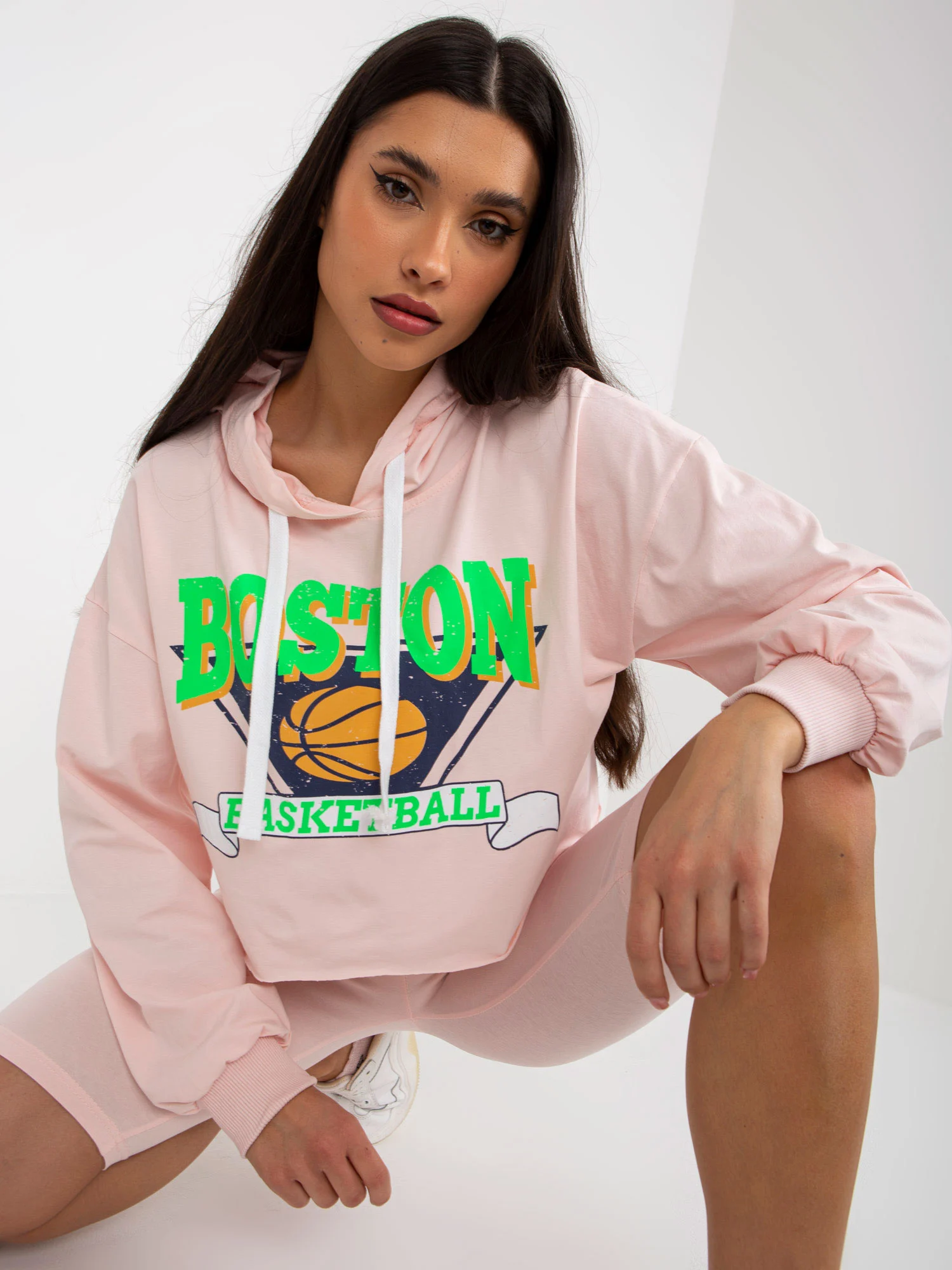 Compleu Dama Maneca lunga, Sport, ex moda, Roz Casual - imagine 2