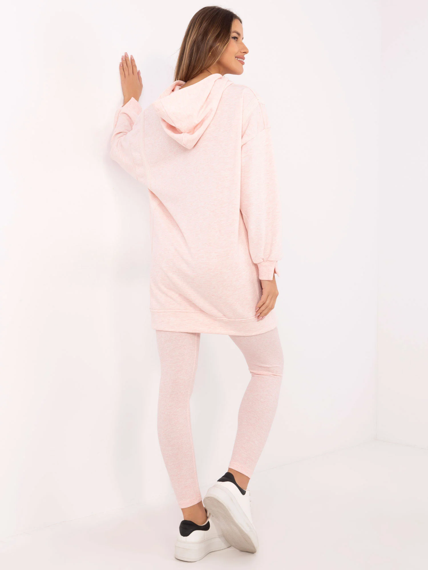 Compleu Dama Maneca lunga, Dungi, My Red Lips, Roz Casual - imagine 5