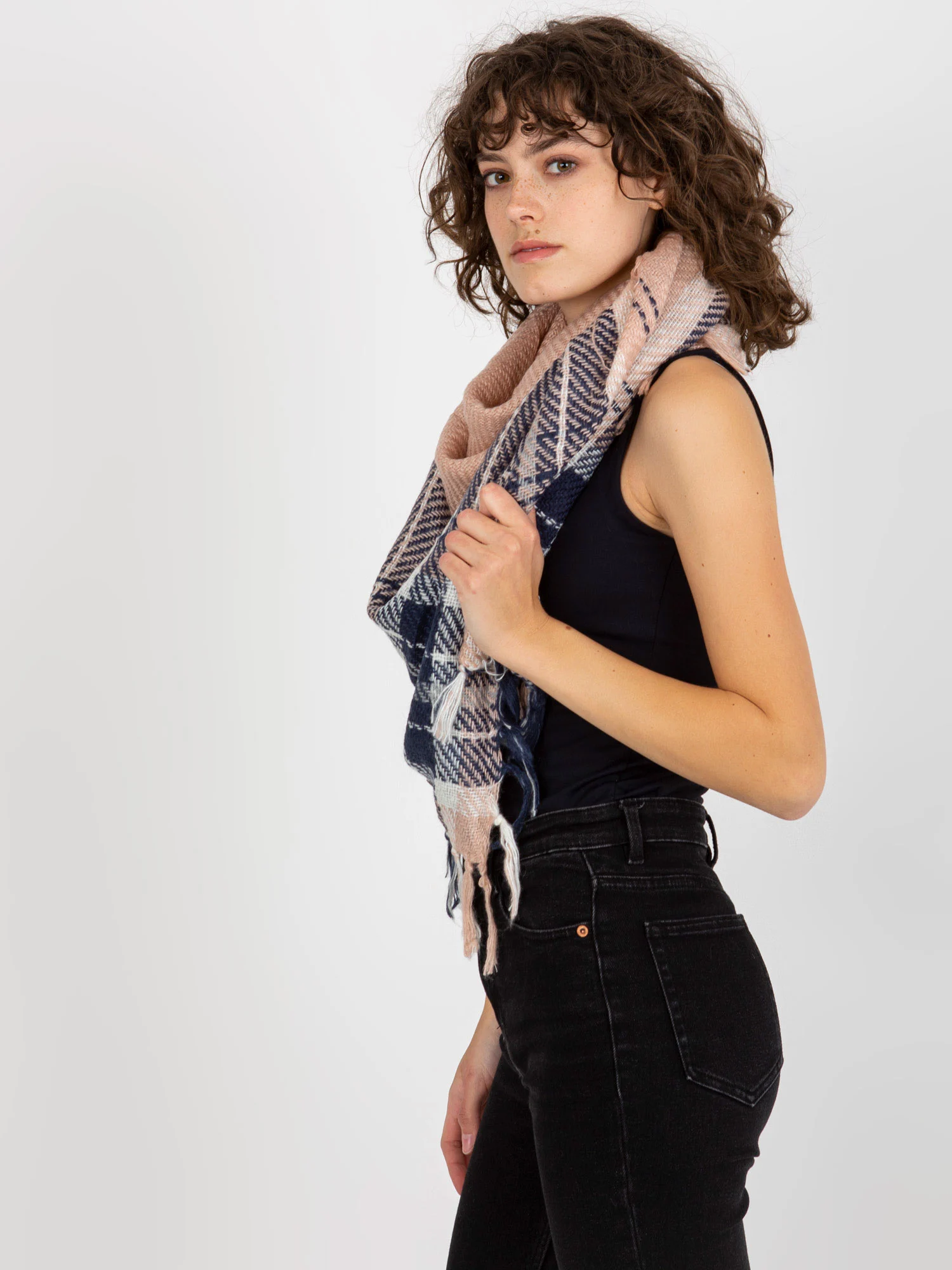 Bandana Dama Carouri, Acril, Wool Fashion Italia, Roz - imagine 2