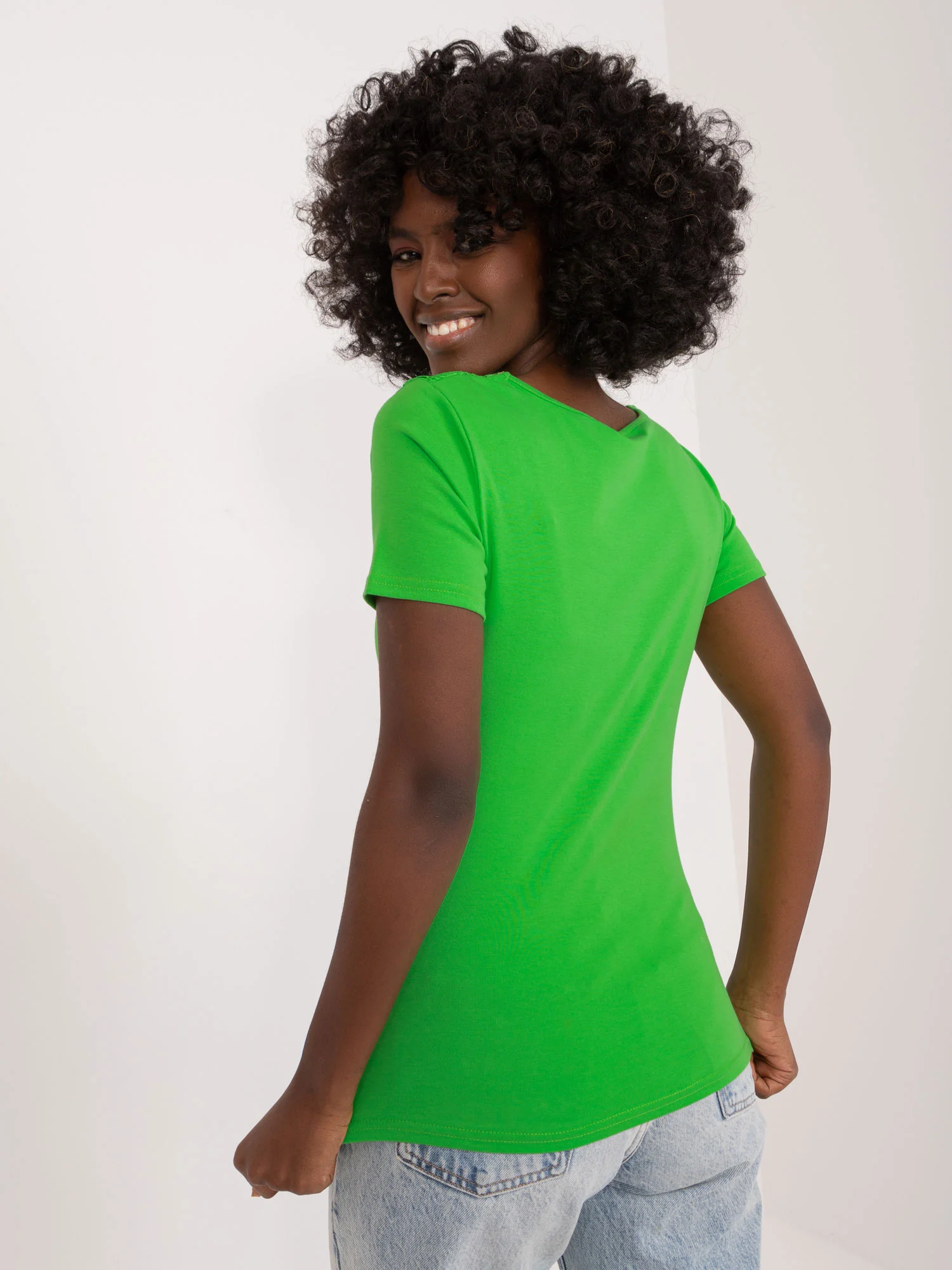 Bluza Dama Mini, Dantela, Ambitionfly, Verde Casual - imagine 4