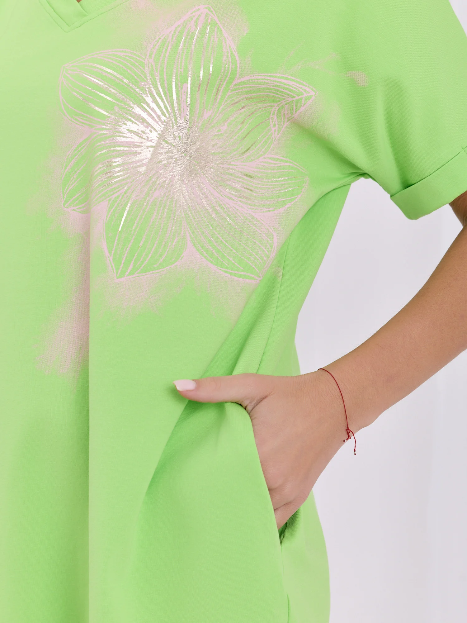 Rochie Dama Mini, Rochie dreapta, RELEVANCE, Verde de Vara - imagine 6