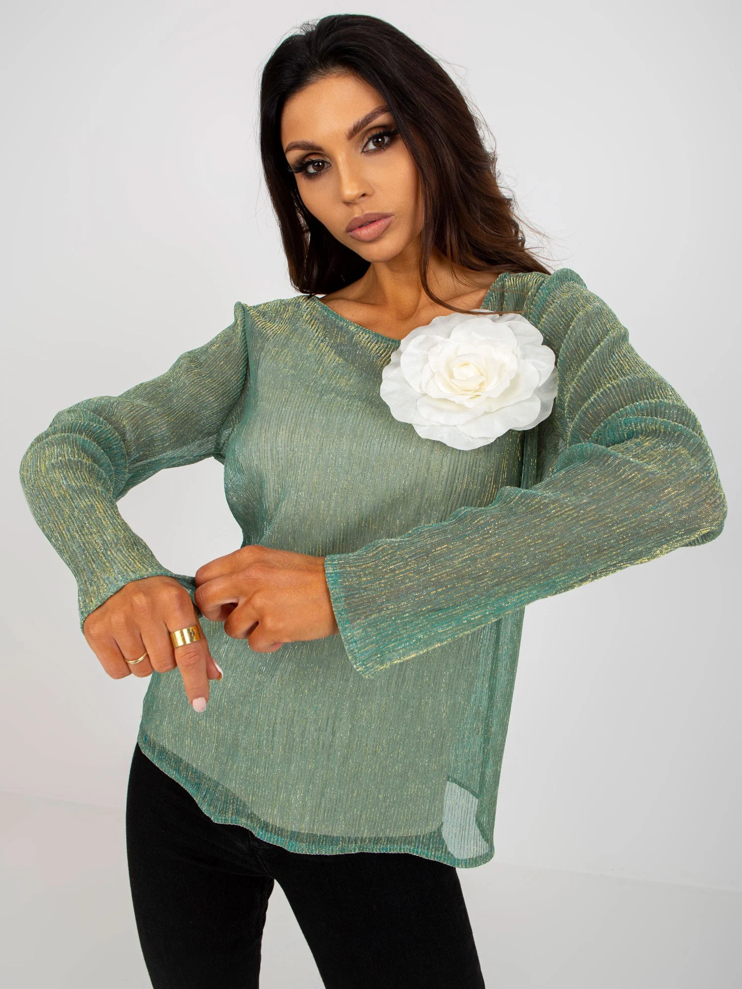 Compleu Dama Maneca lunga, Elegant, LAKERTA, Fistic de Petrecere - imagine 2