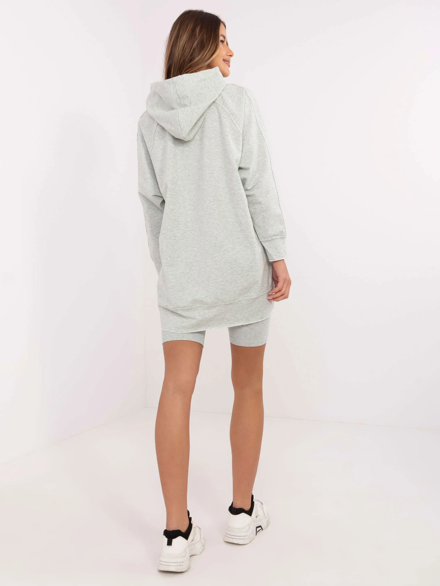 Compleu Dama Maneca lunga, Dungi, My Red Lips, Verde Casual - imagine 3