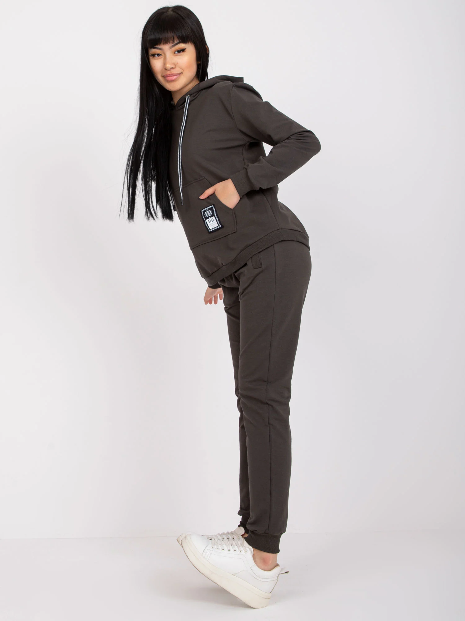 Compleu Dama Maneca lunga, Sport, RELEVANCE, Khaki Casual - imagine 6