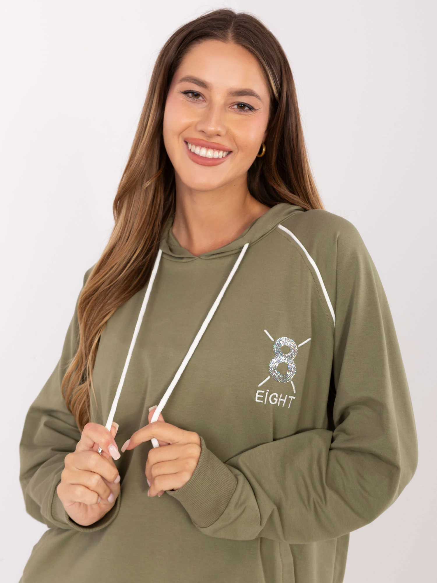 Compleu Dama Maneca lunga, Mansete elastice, RELEVANCE, Khaki Casual - imagine 5