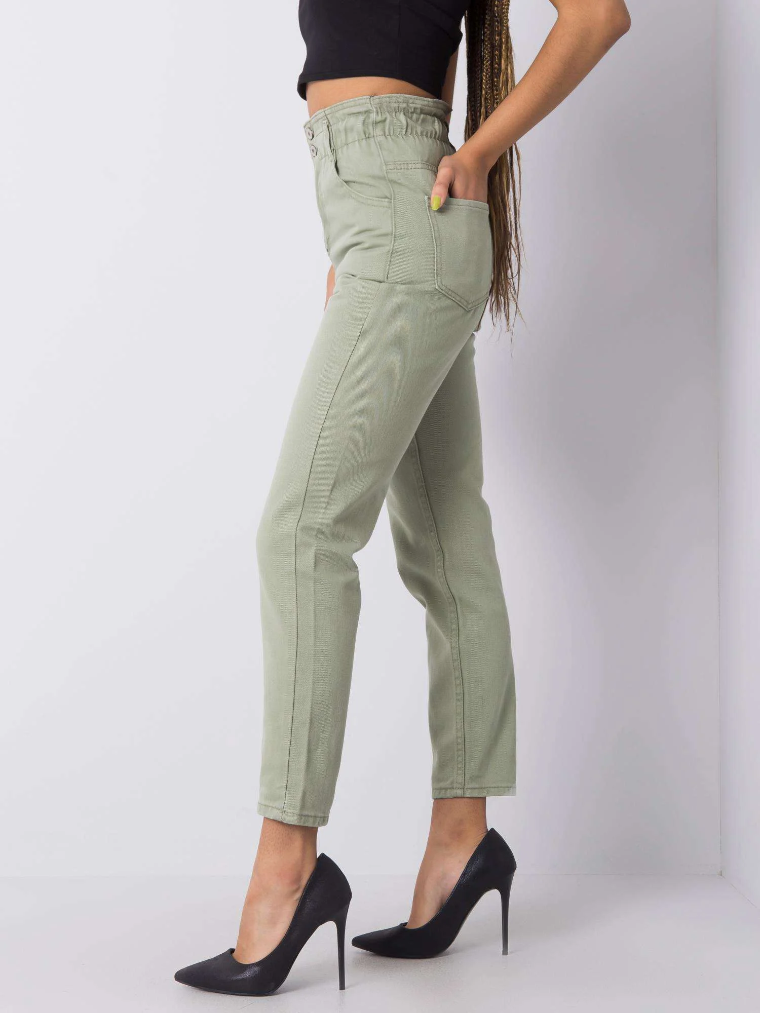 Blugi Dama Lunga, Croiala dreapta, RUE PARIS, Fistic Eleganta Office - imagine 4