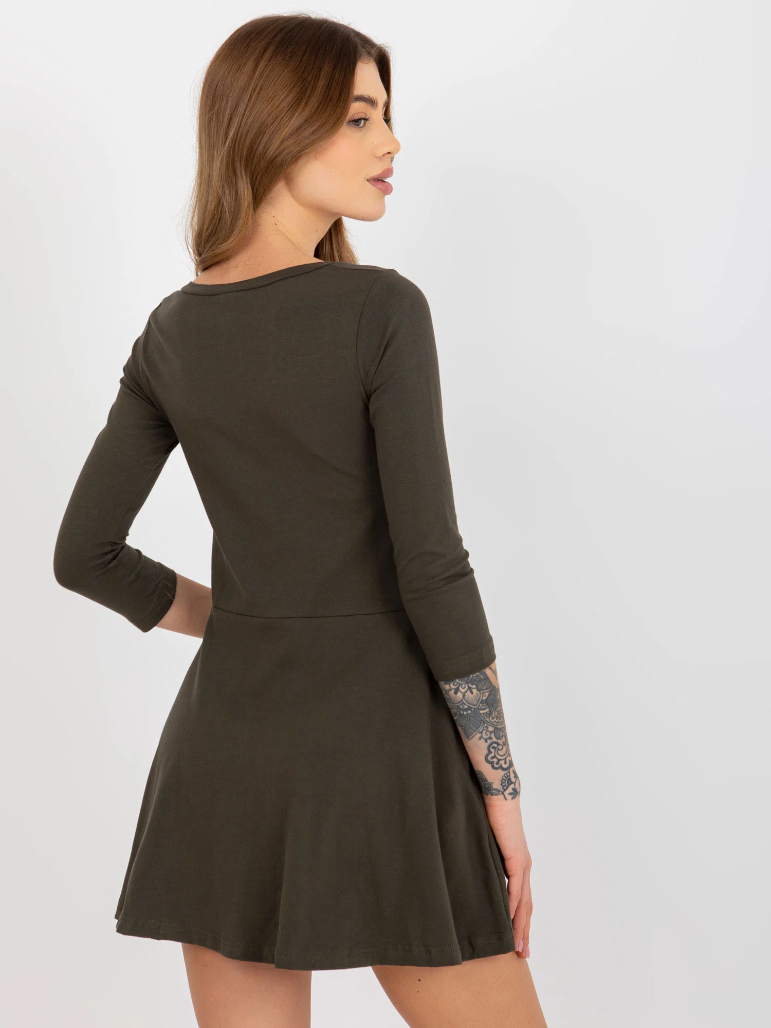 Rochie Dama Mini, Lejera, Lily Rose, Khaki - imagine 2