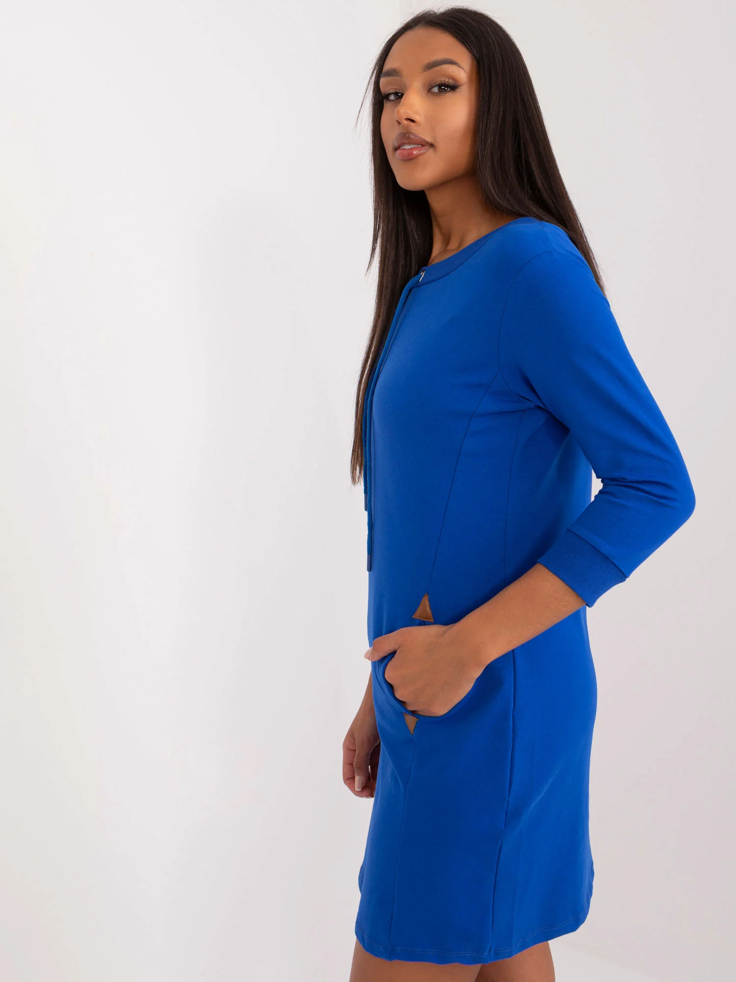 Rochie Dama Mini, Rochie dreapta, RUE PARIS, Cobalt - imagine 3