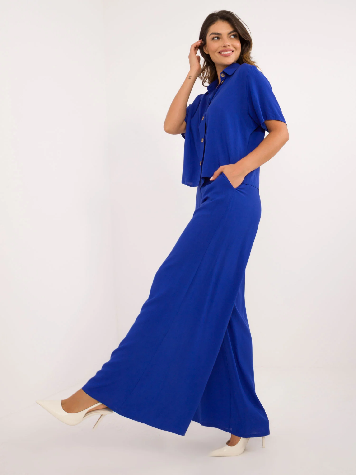 Compleu Dama Mini, Larga, LAKERTA, Cobalt Casual - imagine 5
