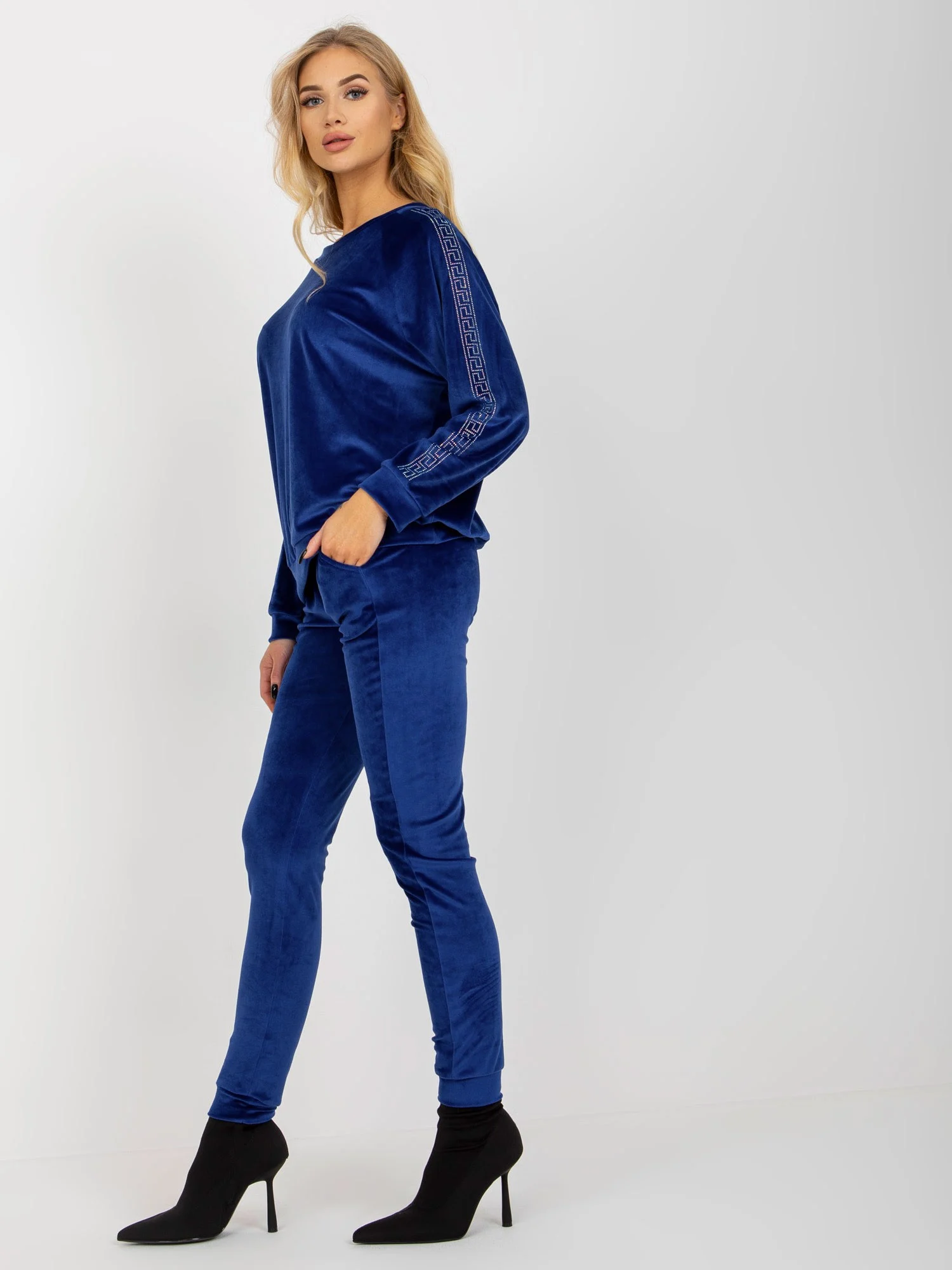 Compleu Dama Maneca lunga, Mansete elastice, RELEVANCE, Cobalt Casual - imagine 5