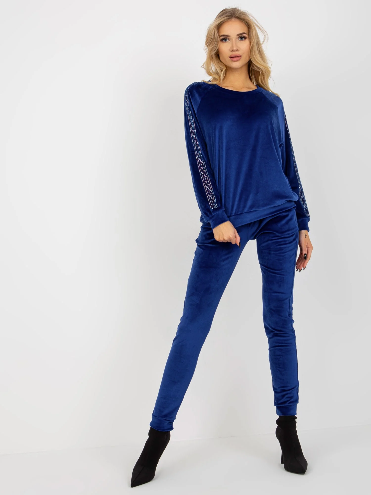 Compleu Dama Maneca lunga, Mansete elastice, RELEVANCE, Cobalt Casual - imagine 2