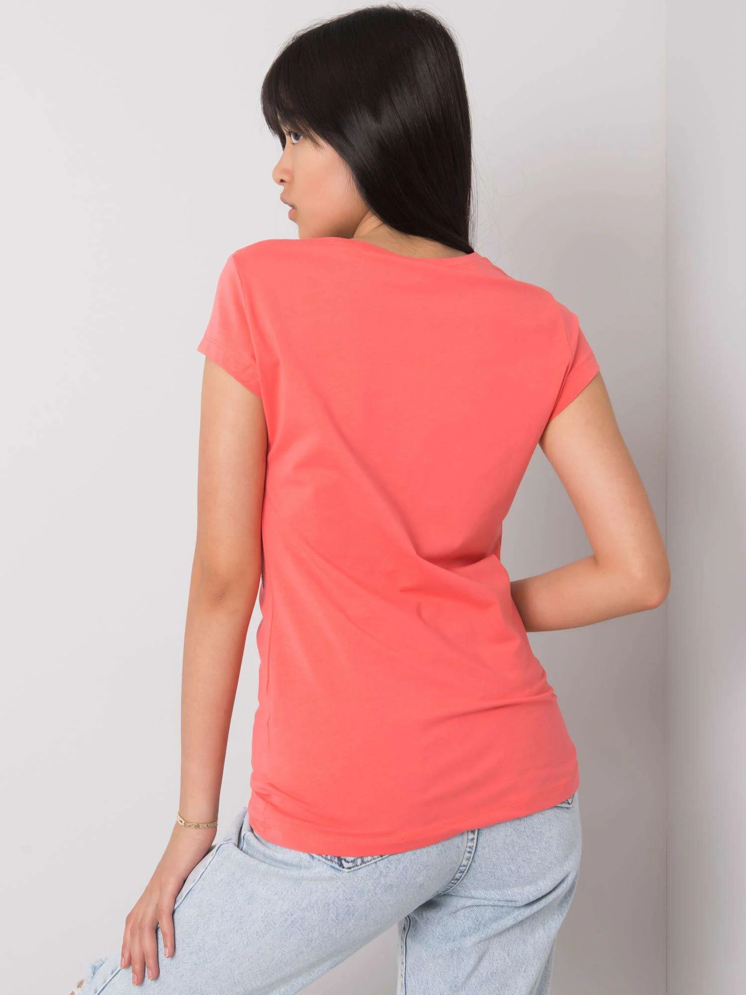 Tricou Dama Mini, Imprimat, ex moda, Coral - imagine 5