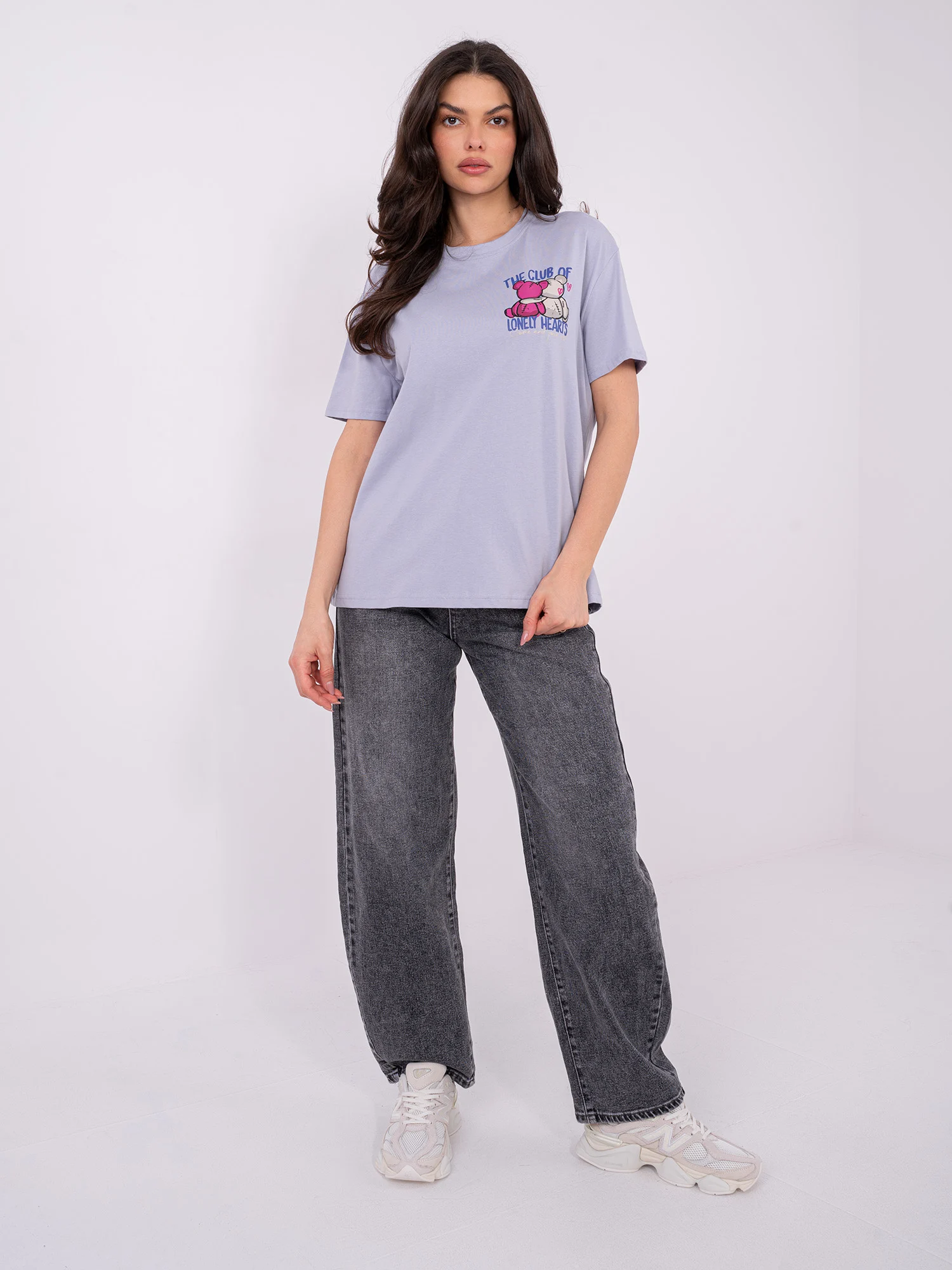 Tricou Dama Mini, Decolteu rotund, Sublevel, Mov Casual - imagine 6