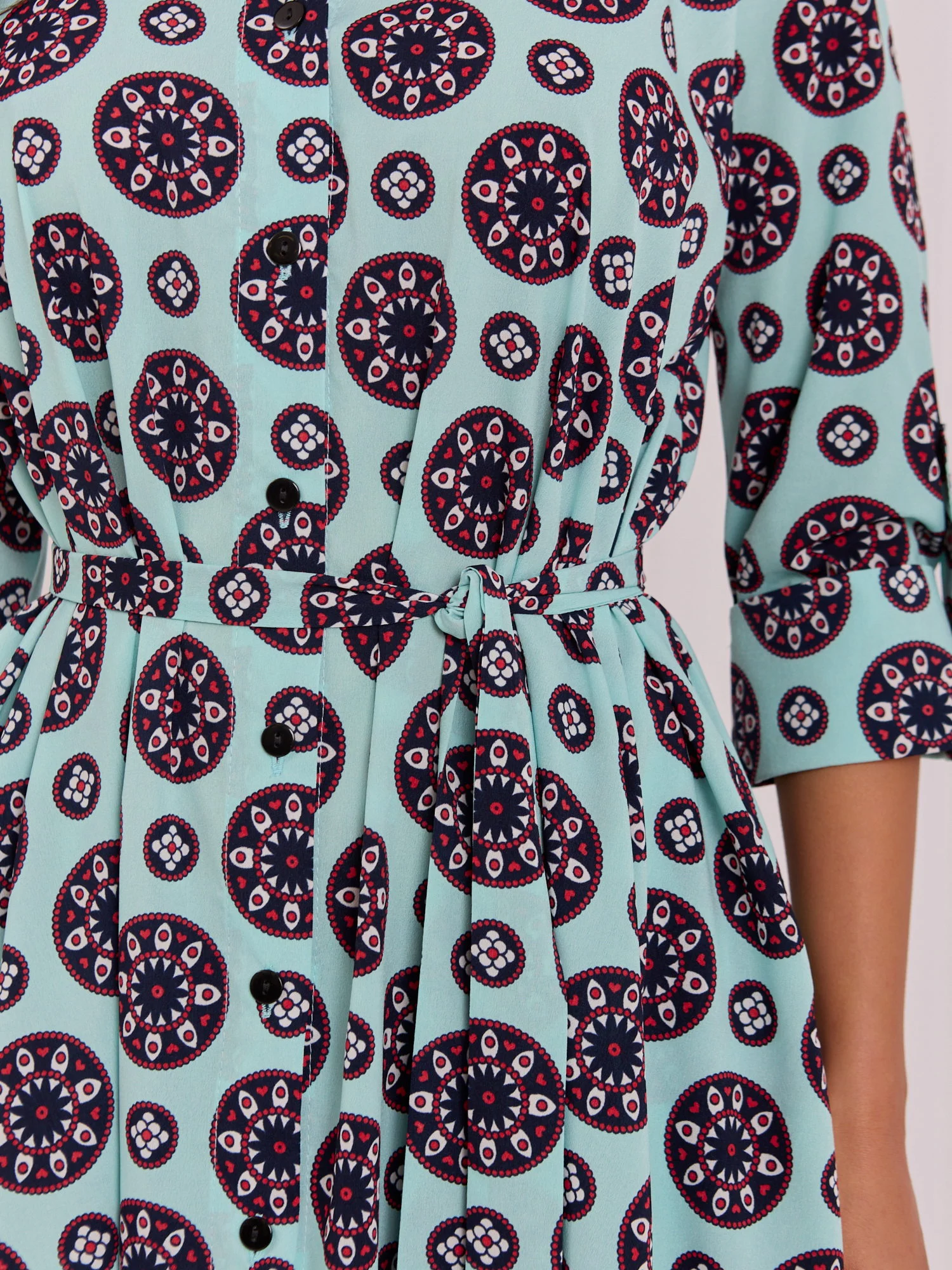 Rochie Dama Midi, Lejera, LAKERTA, Menta Eleganta Office - imagine 5