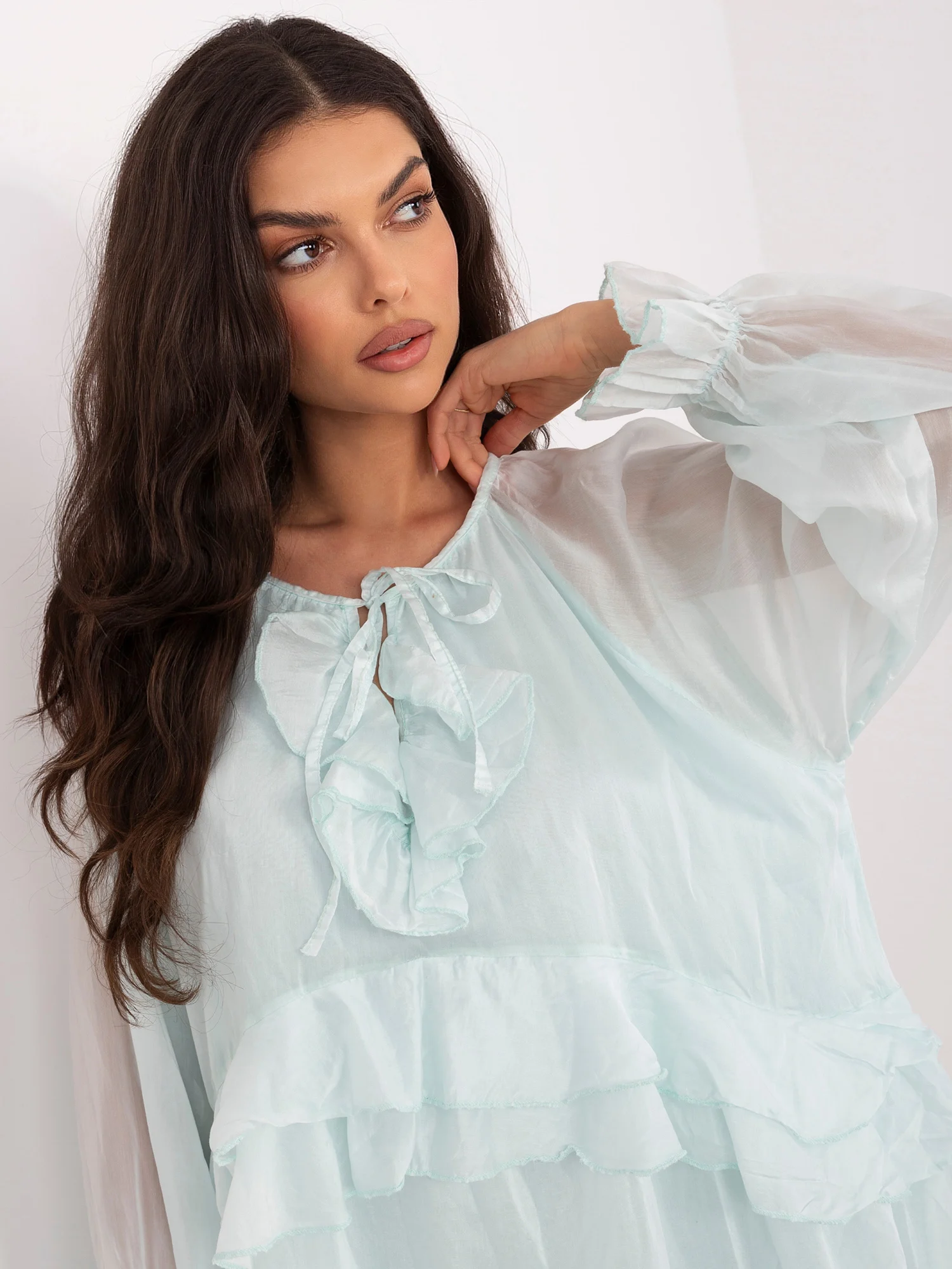 Rochie Dama Maxi, Oversize, ITALY MODA, Menta de Vara - Image 3