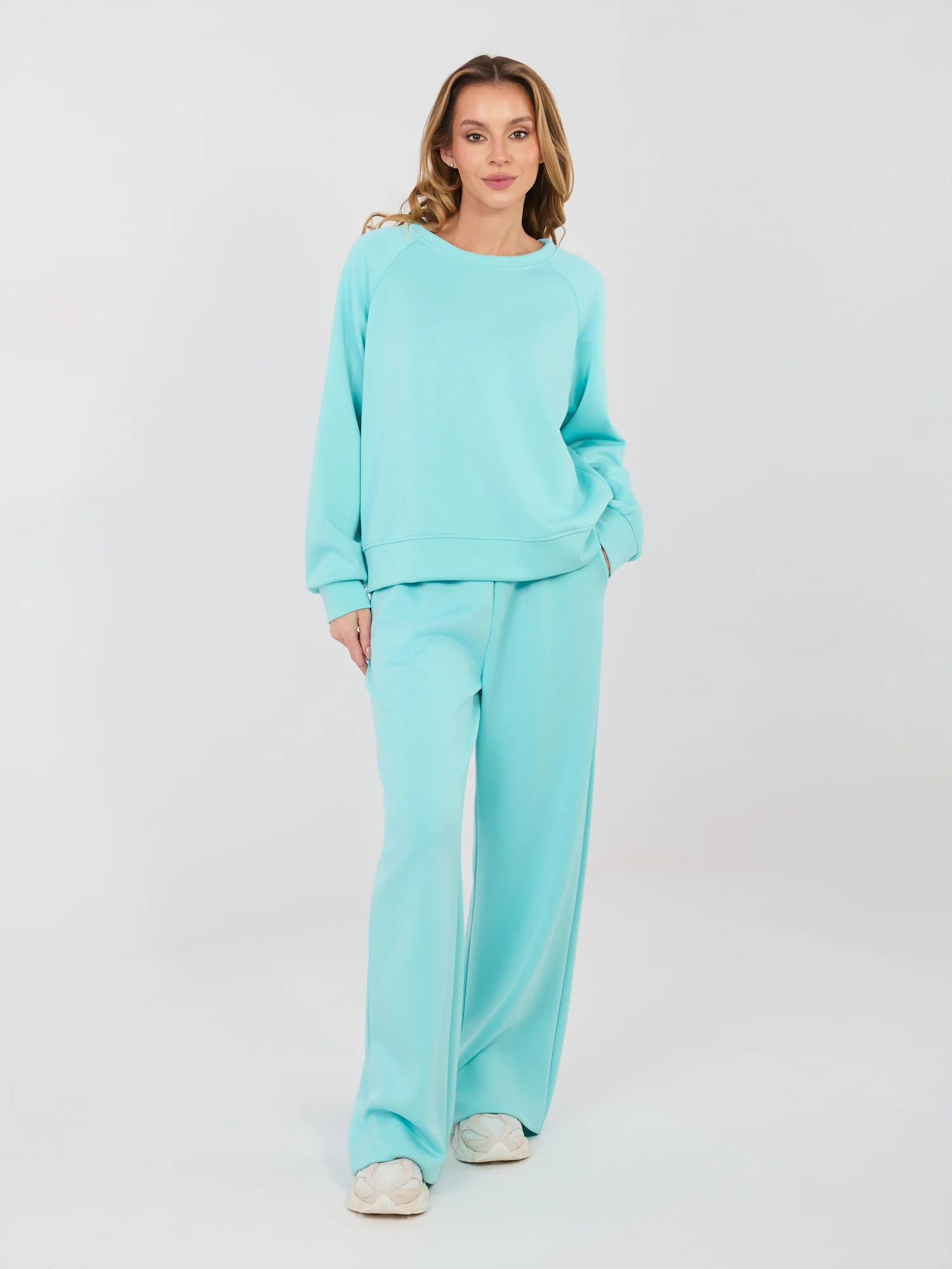 Compleu Dama Lunga, Larga, Maya, Menta Casual - imagine 8