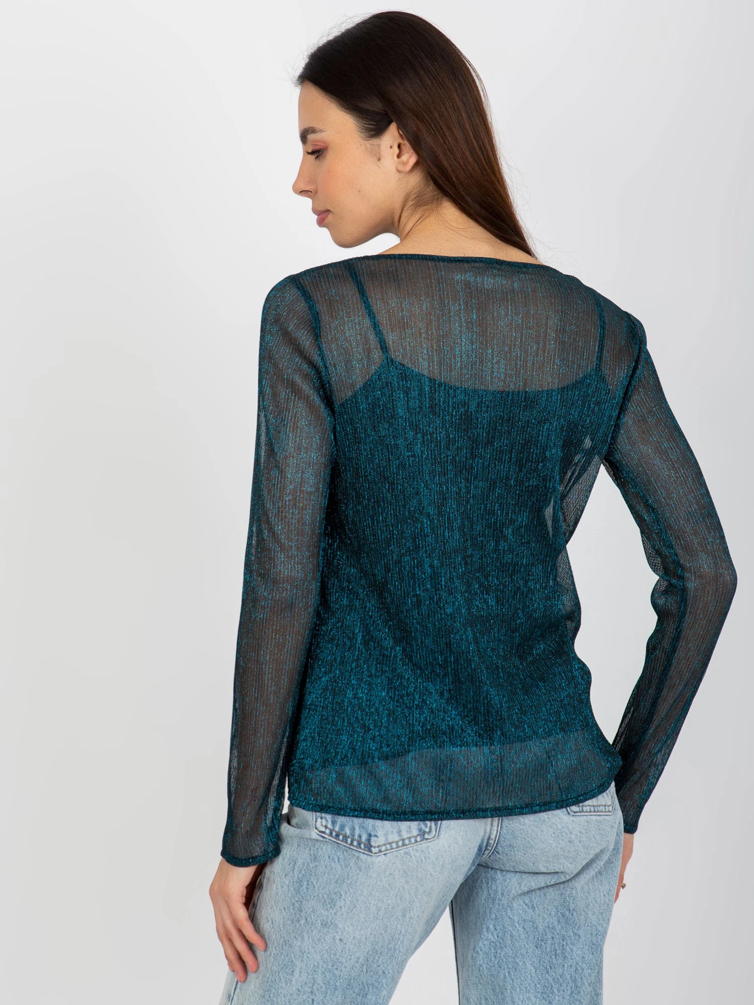 Compleu Dama Maneca lunga, Elegant, LAKERTA, Verde de Petrecere - imagine 5