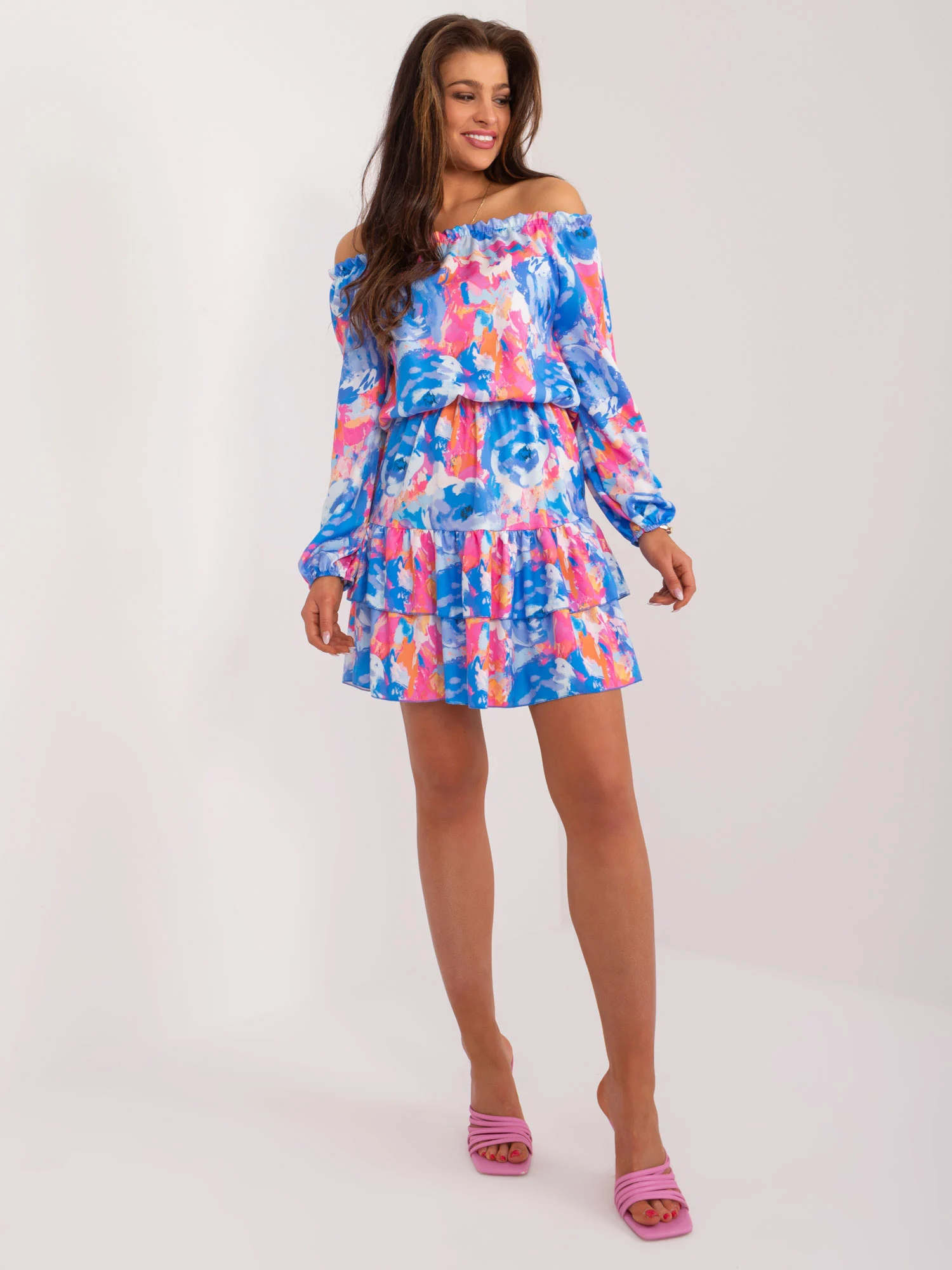 Rochie Dama Maxi, Lejera, RUE PARIS, Albastru de Vara - Image 4