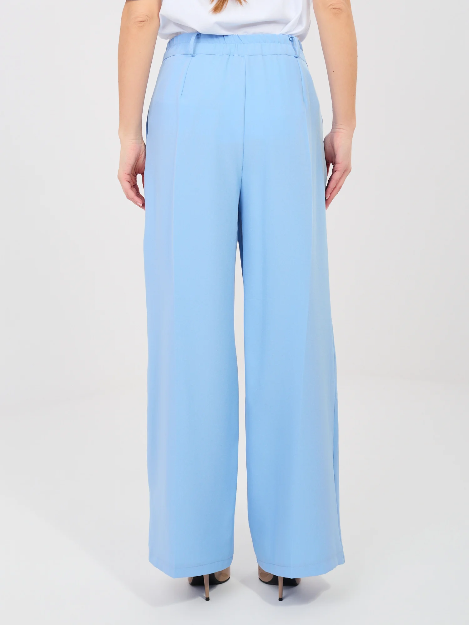 Pantaloni Dama Lunga, Elegant, RUE PARIS, Albastru de Petrecere - imagine 2