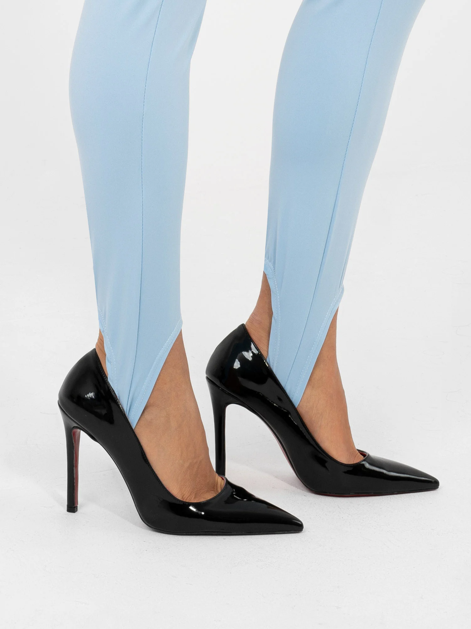 Pantaloni Dama Lunga, Conica, RUE PARIS, Albastru Casual - imagine 4