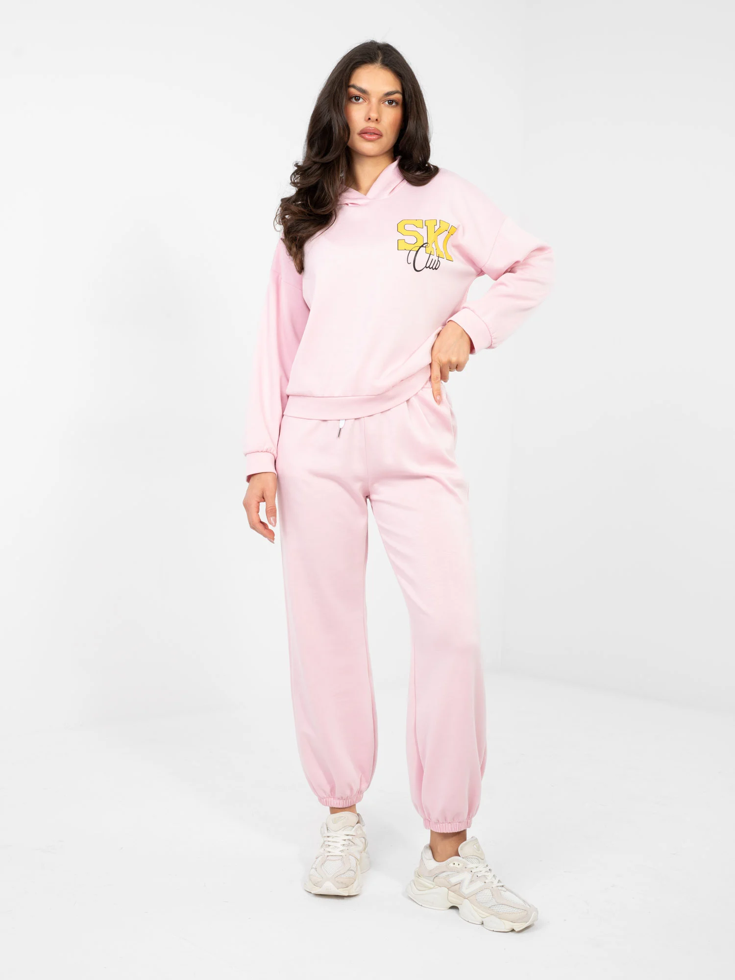 Compleu Dama Maneca lunga, Mansete elastice, RUE PARIS, Roz - Image 2